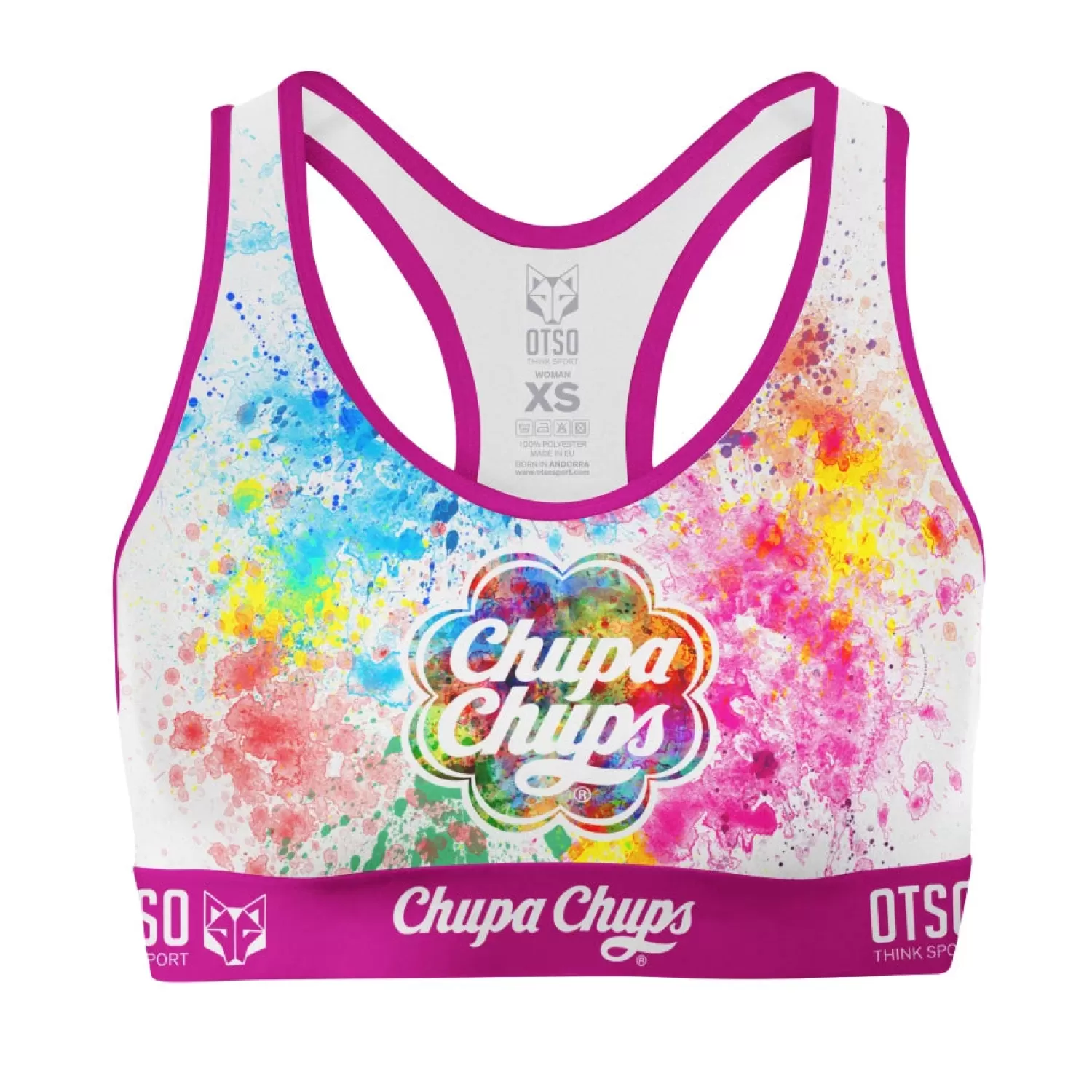 OTSO Tops>Chupa Chups Paint Women's Sports Top