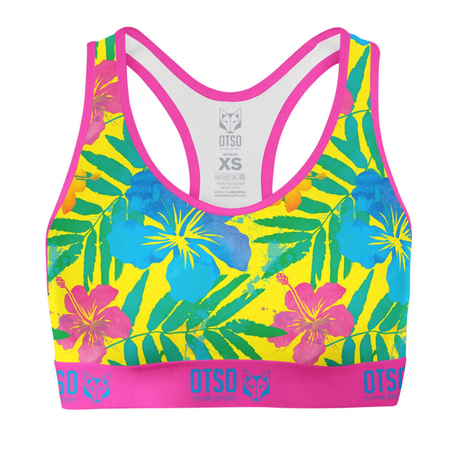 OTSO Tops>Floral Women's Sports Top