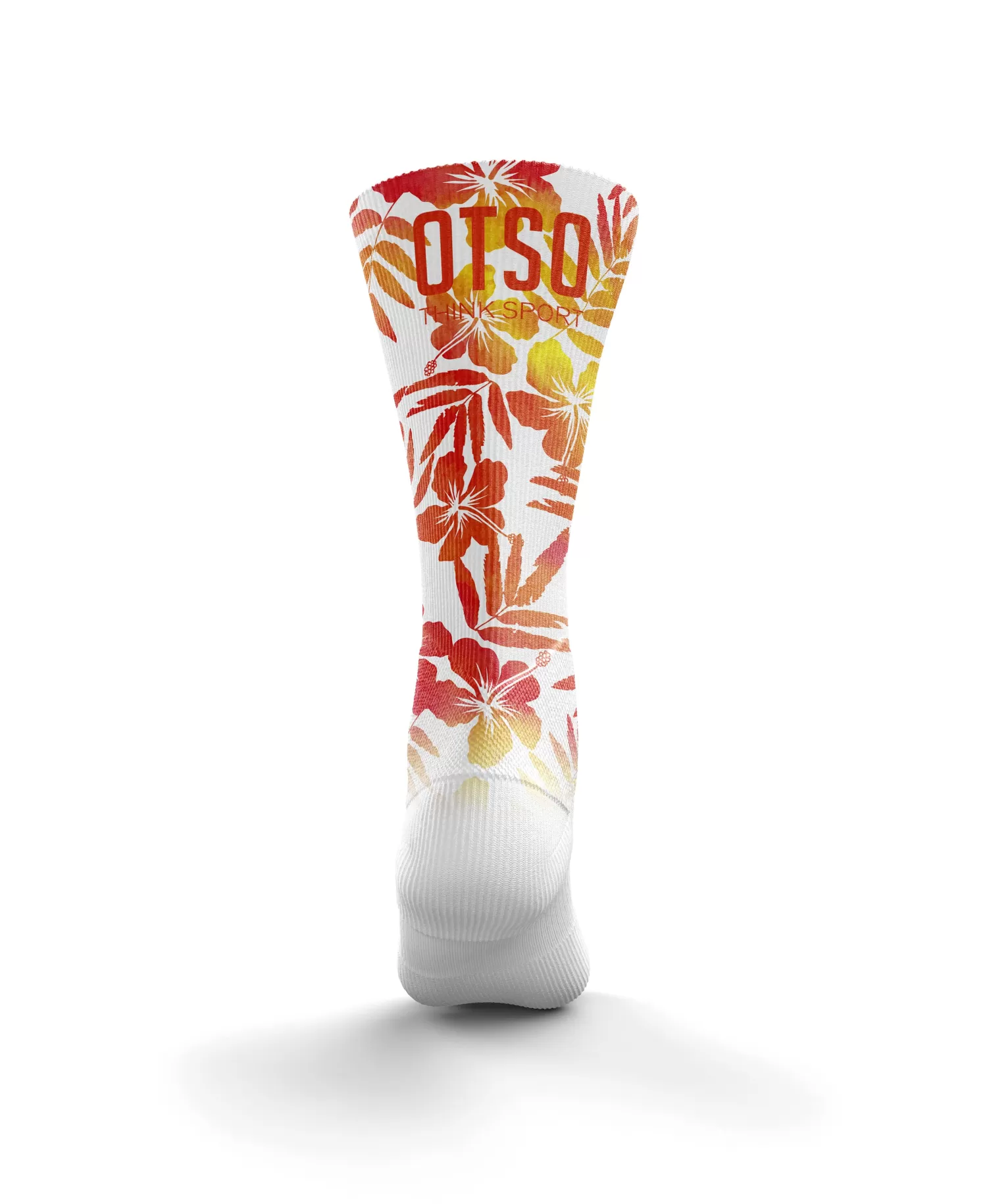 OTSO Funny Socks | Funny Socks>Funny Socks High Cut - Floral Orange