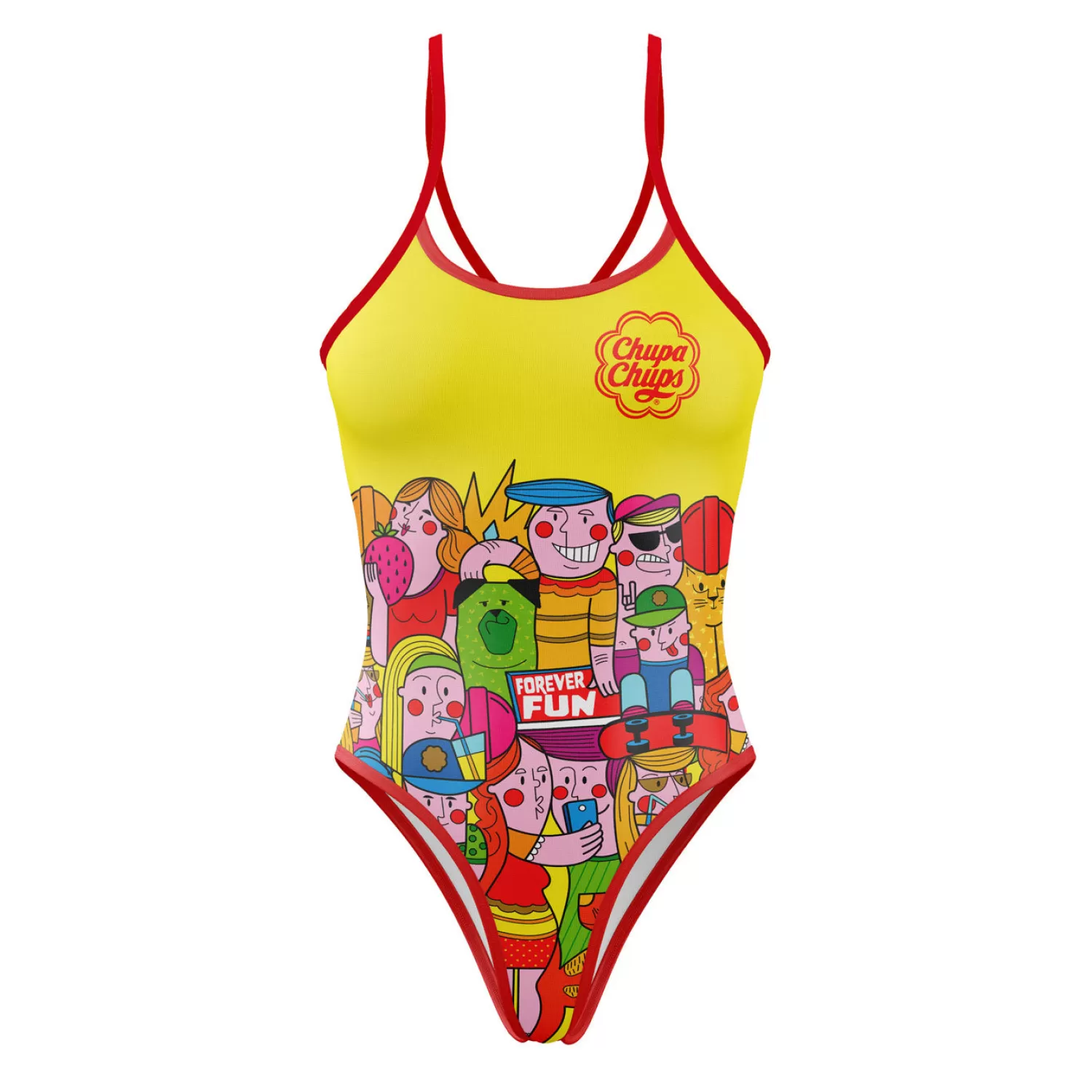 Kids OTSO Kids Swimsuits>Girl's swimsuit - Chupa Chups Forever Fun