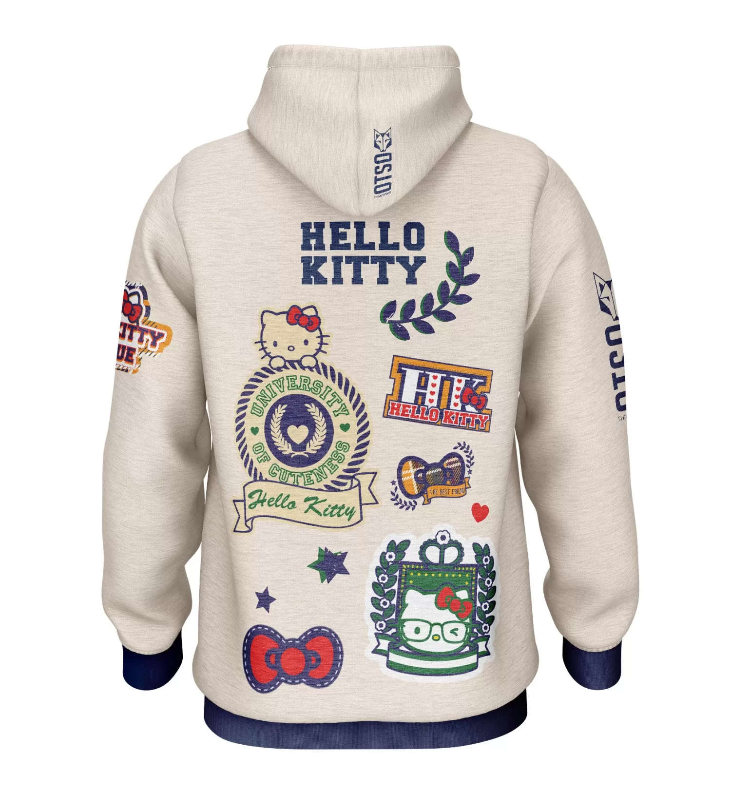 OTSO Hoodies>Hoodie - Hello Kitty Cheerleading