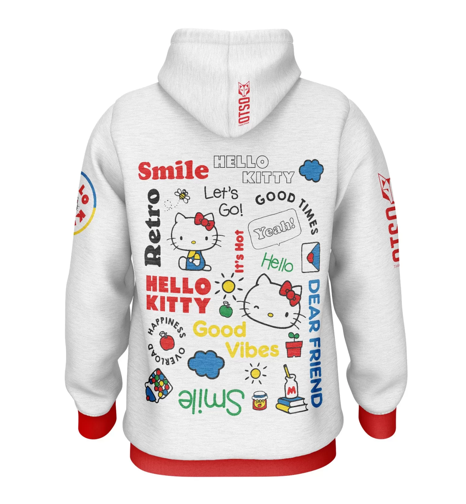 OTSO Hoodies>Hoodie - Hello Kitty Smile