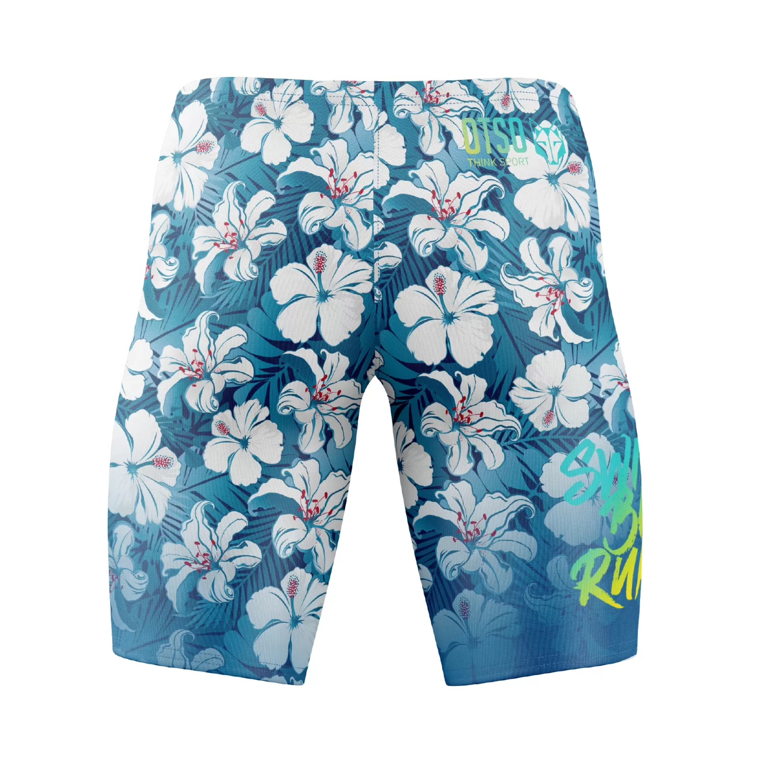 OTSO Jammers>Jammer Man Swim Bike Run Flower -