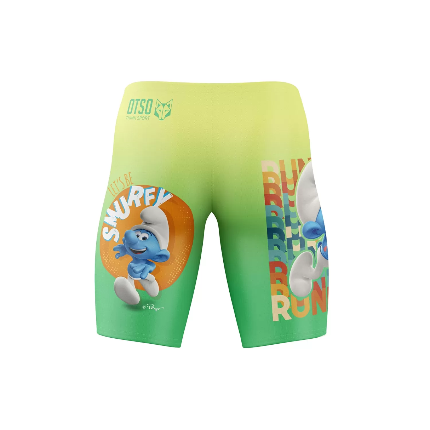 OTSO Jammers>Jammer Man Swim Bike Run Wave -