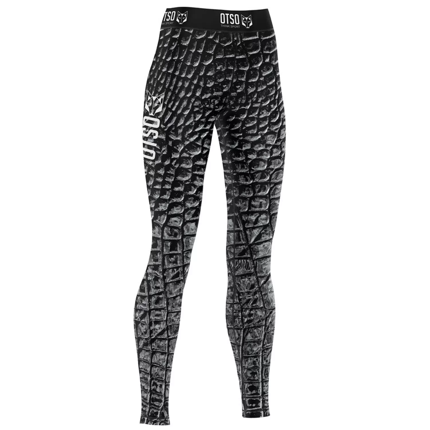 OTSO Leggings>Legging - Black Snake