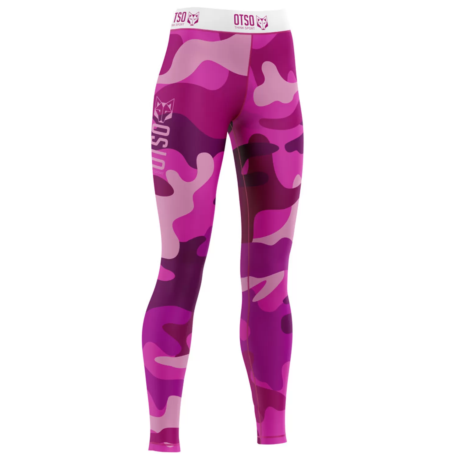 OTSO Leggings>Legging - Camo Pink