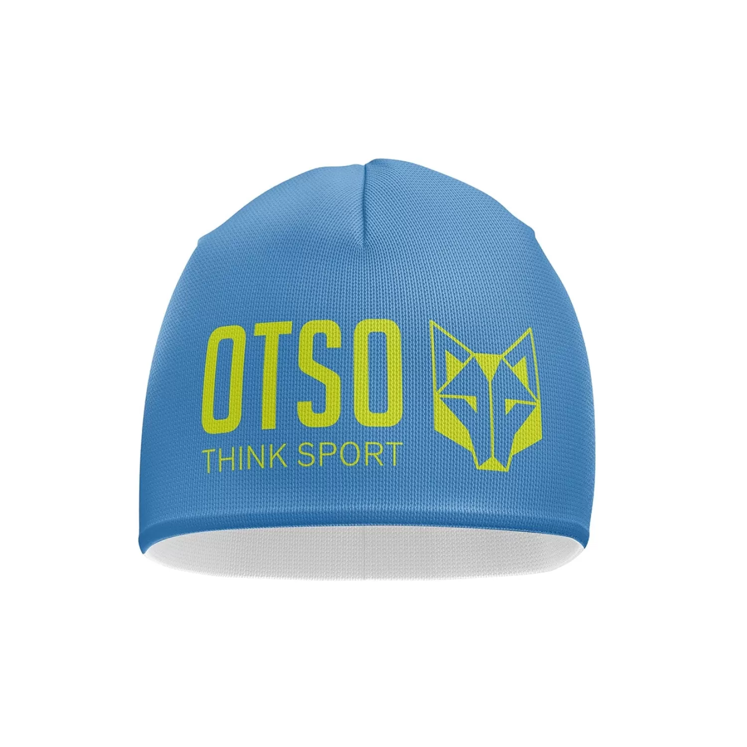 OTSO Hats>Light Blue & Fluo Yellow Beanie