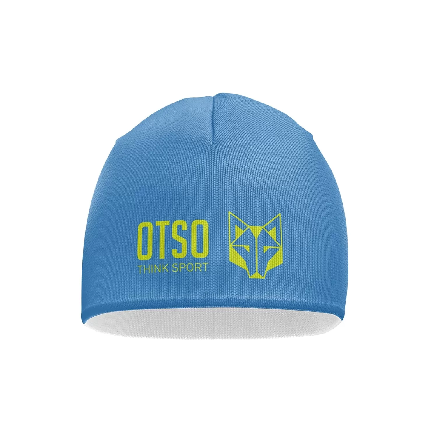 OTSO Hats>Light Blue & Fluo Yellow Beanie