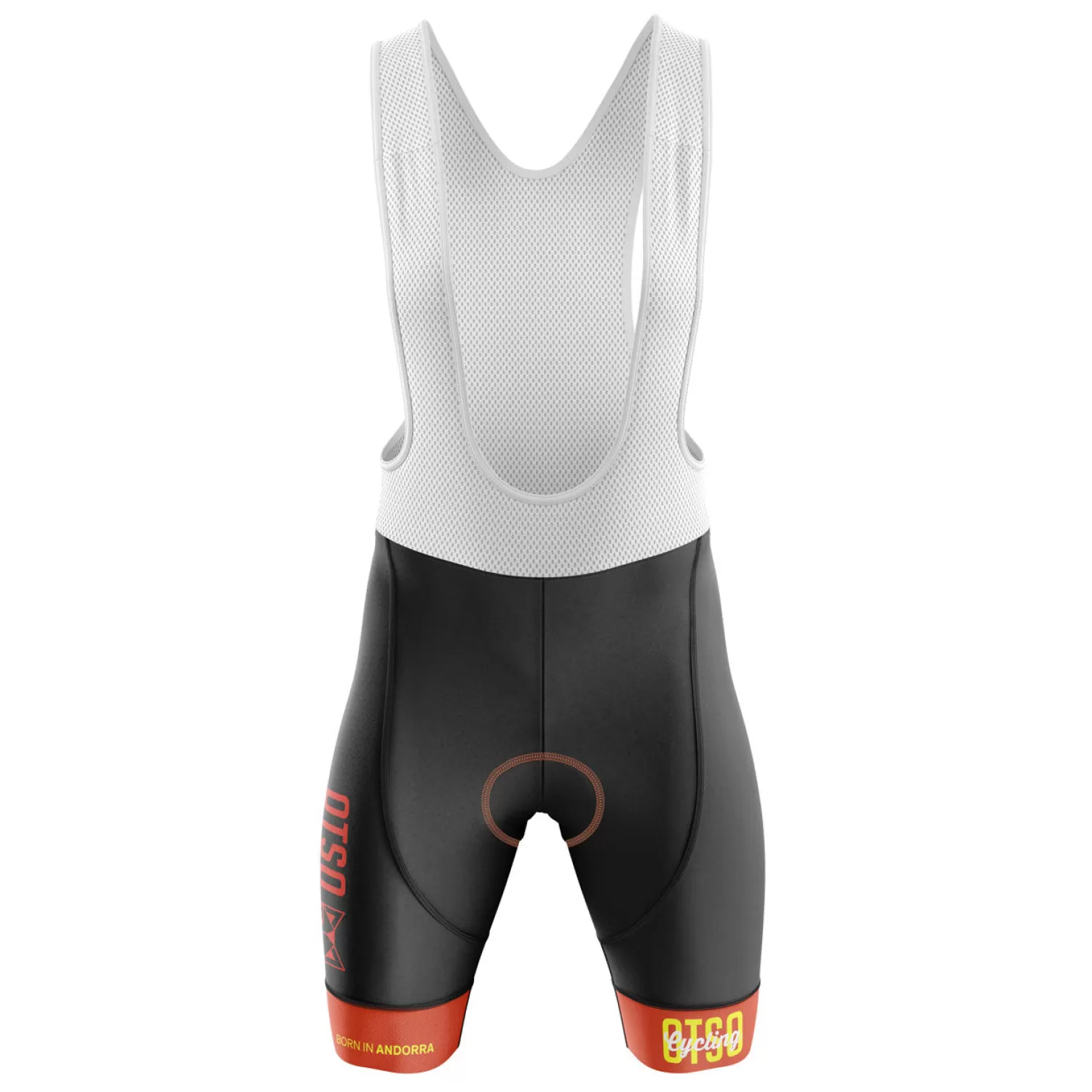 OTSO Men's Bib Shorts>Men's cycling shorts - Fluo Orange (Outlet)