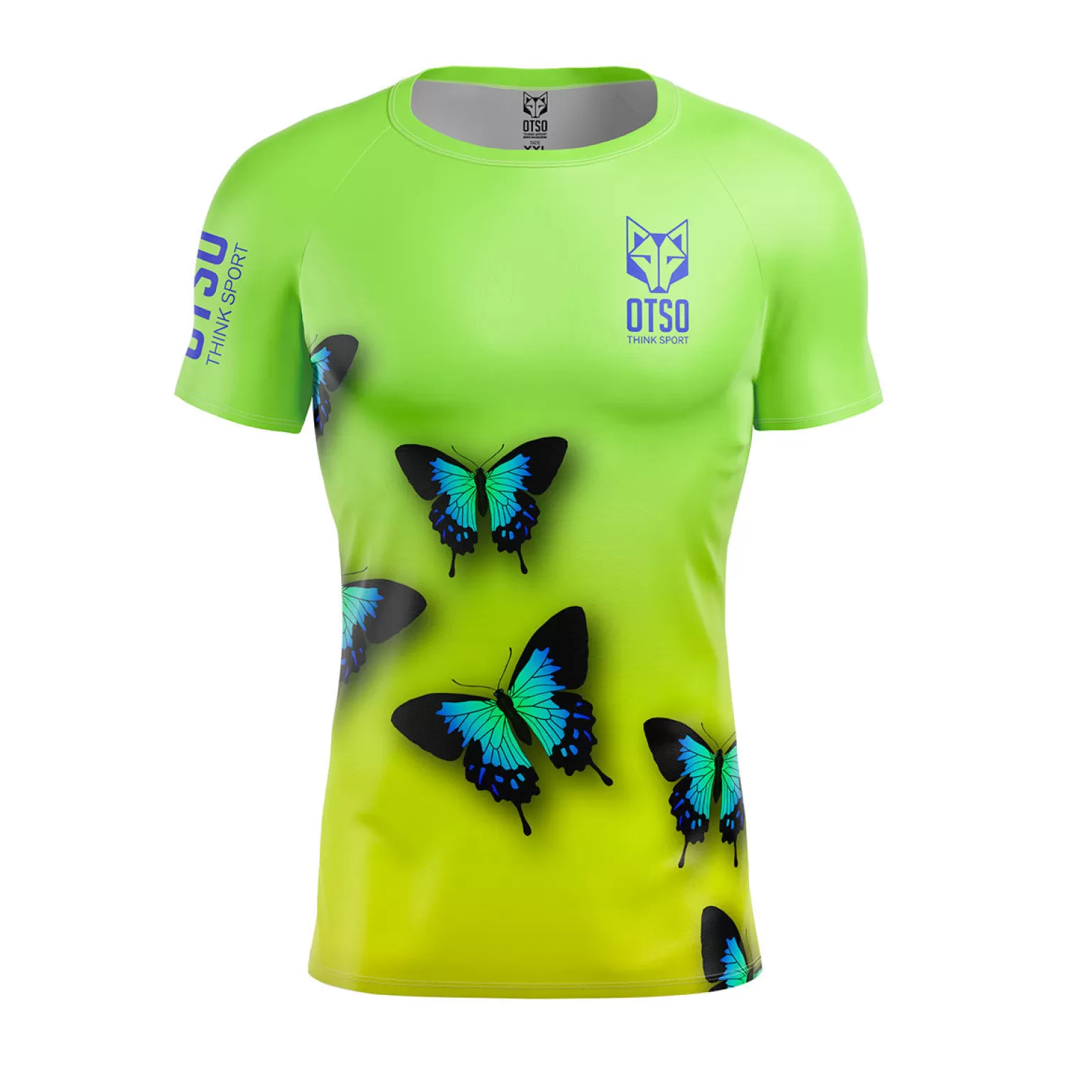 OTSO Men's Short Sleeve Shirts>Men's Short Sleeve Shirt Butterfly