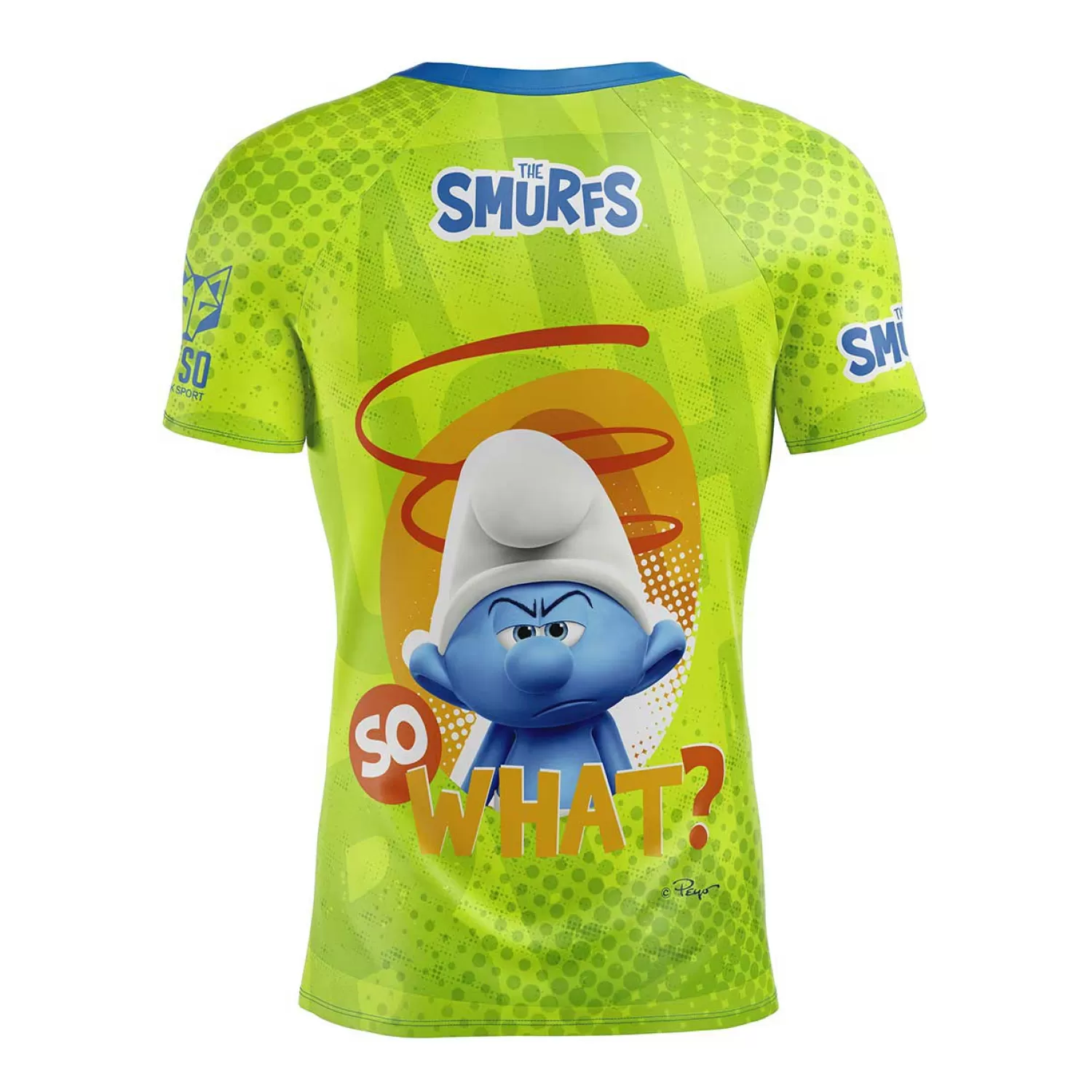 OTSO Men's Short Sleeve Shirts>Men's Short Sleeve Shirt Smurfs Boss