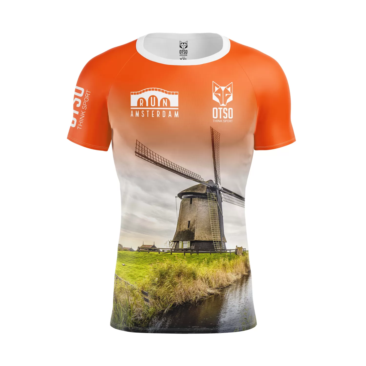 OTSO Men's Short Sleeve Shirts>Men's short sleeve t-shirt - Run Amsterdam 2024 (Outlet)