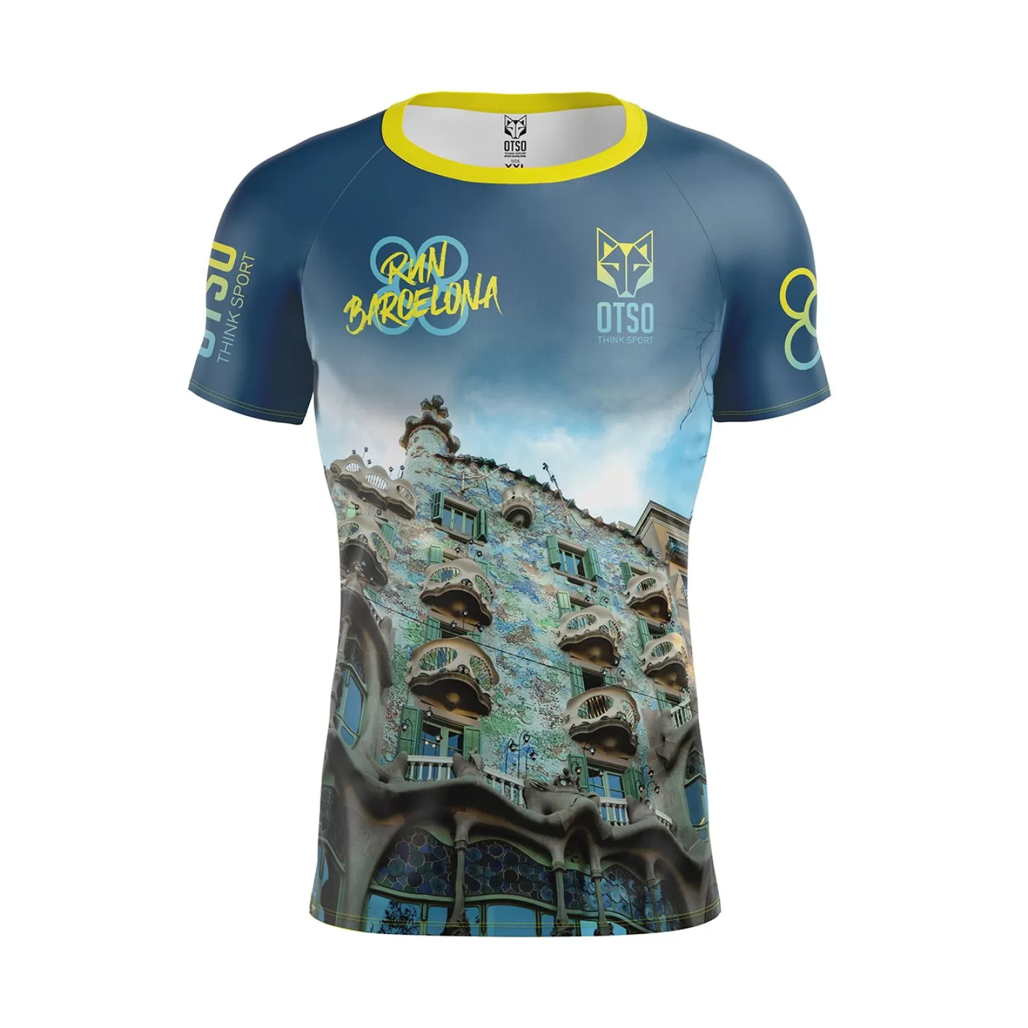 OTSO Men's Short Sleeve Shirts>Men's short sleeve t-shirt - Run Barcelona 2024 (Outlet)