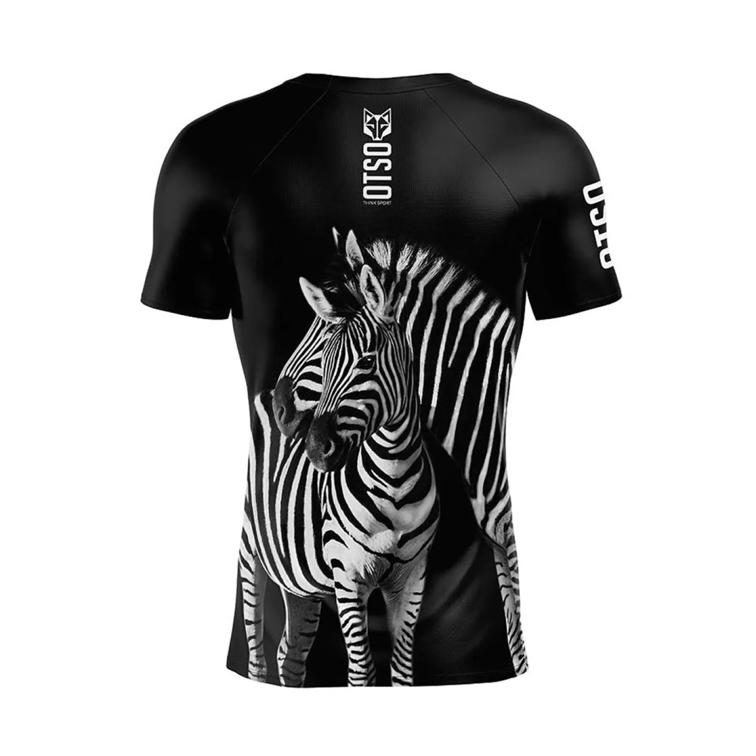 OTSO Men's Short Sleeve Shirts>Men's short sleeve t-shirt - Zebra