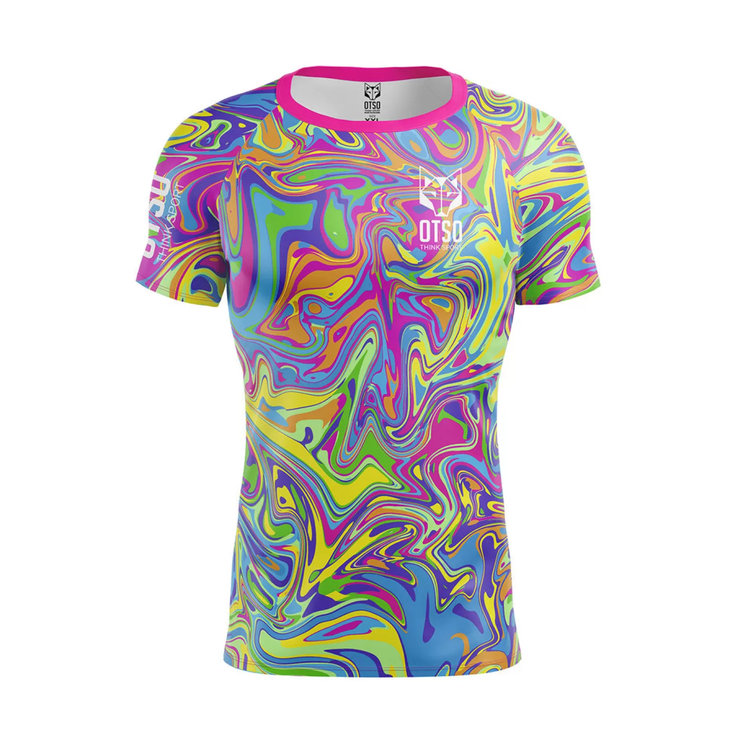 OTSO Men's Short Sleeve Shirts>Men's Short Sleeve T-Shirt Psychedelic