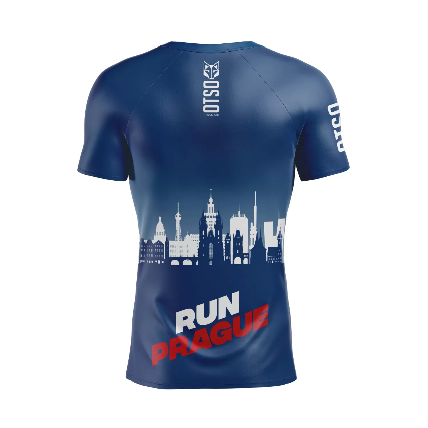 OTSO Men's Short Sleeve Shirts>Men's short sleeve t-shirt -Run Prague (Outlet)