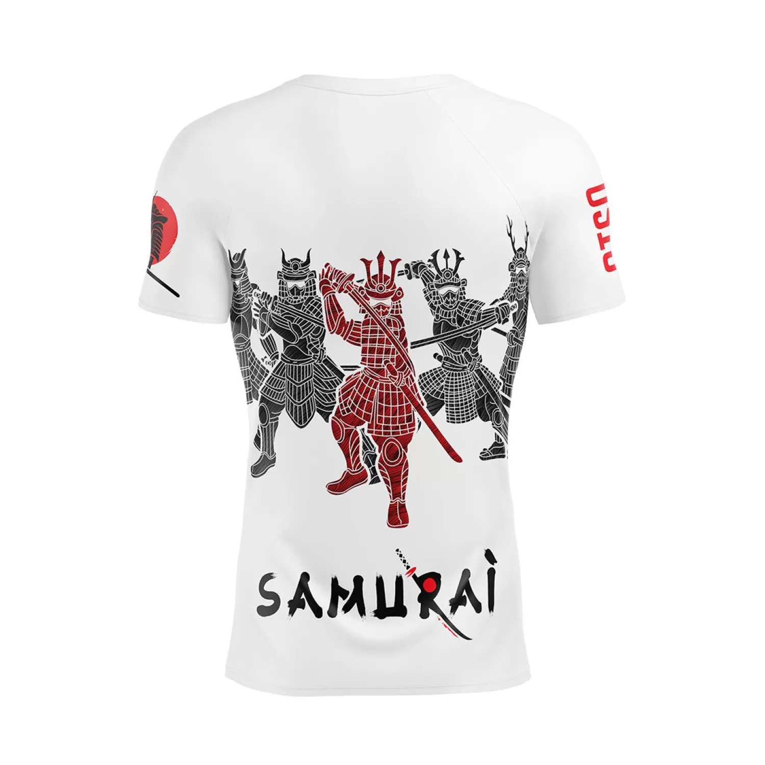 OTSO Men's Short Sleeve Shirts>Men's Short Sleeve T-Shirt Samurai