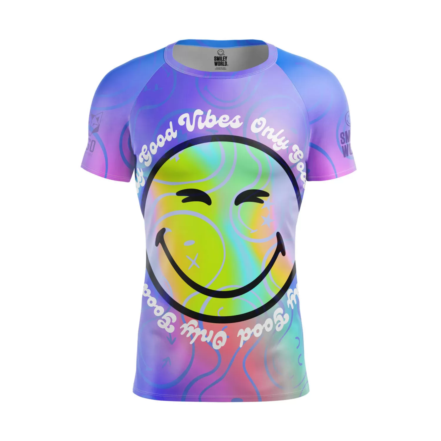 OTSO Men's Short Sleeve Shirts>Men's Short Sleeve T-Shirt SmileyWorld Vibes