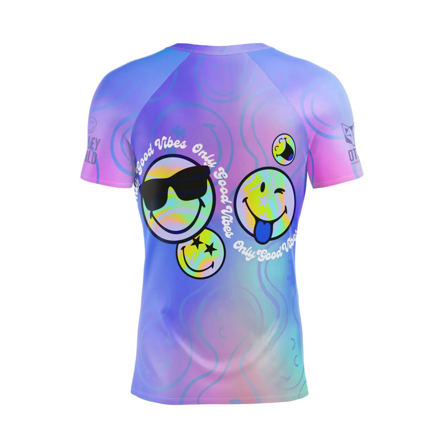 OTSO Men's Short Sleeve Shirts>Men's Short Sleeve T-Shirt SmileyWorld Vibes