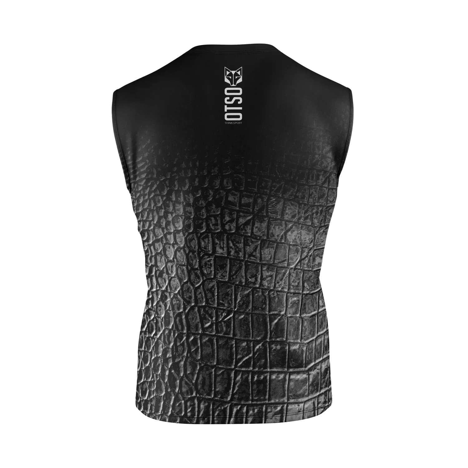 OTSO Men's Tanks>Men's Singlet Black Snake -