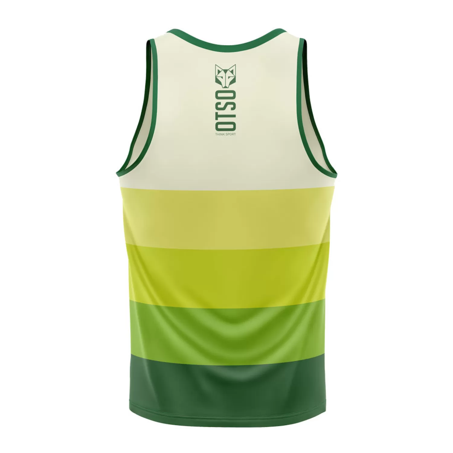 OTSO Men's Tanks>Men's Singlet Green -