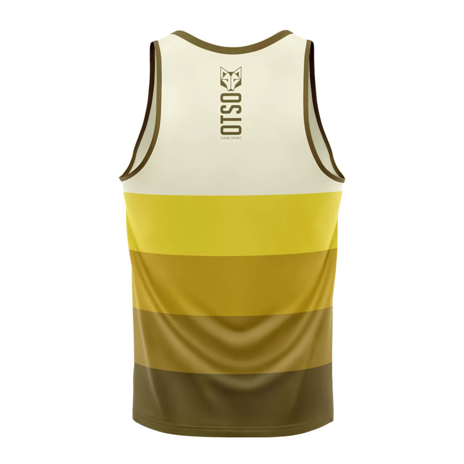 OTSO Men's Tanks>Men's Singlet Yellow -