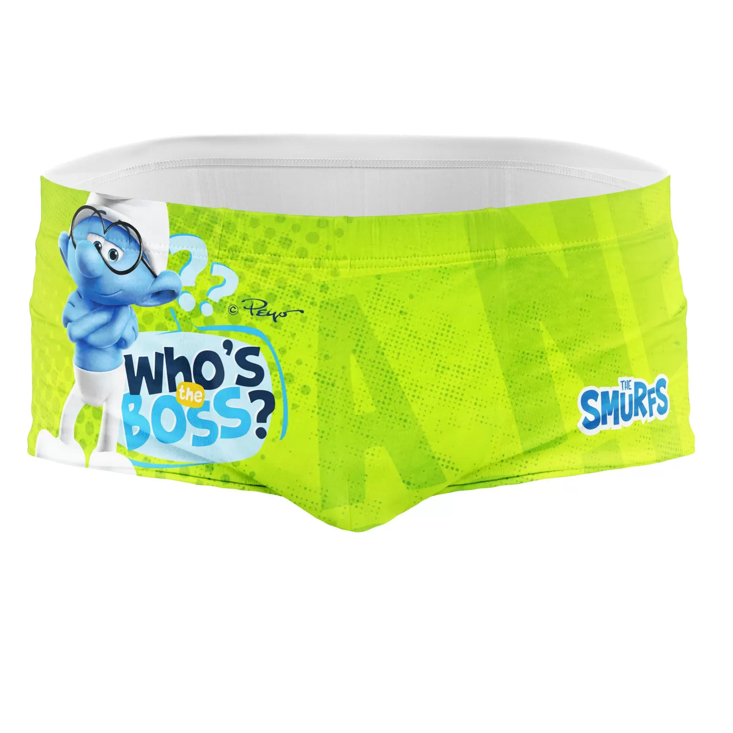 OTSO Men's Trunk Swimsuits>Men's swim trunks - Smurf Boss