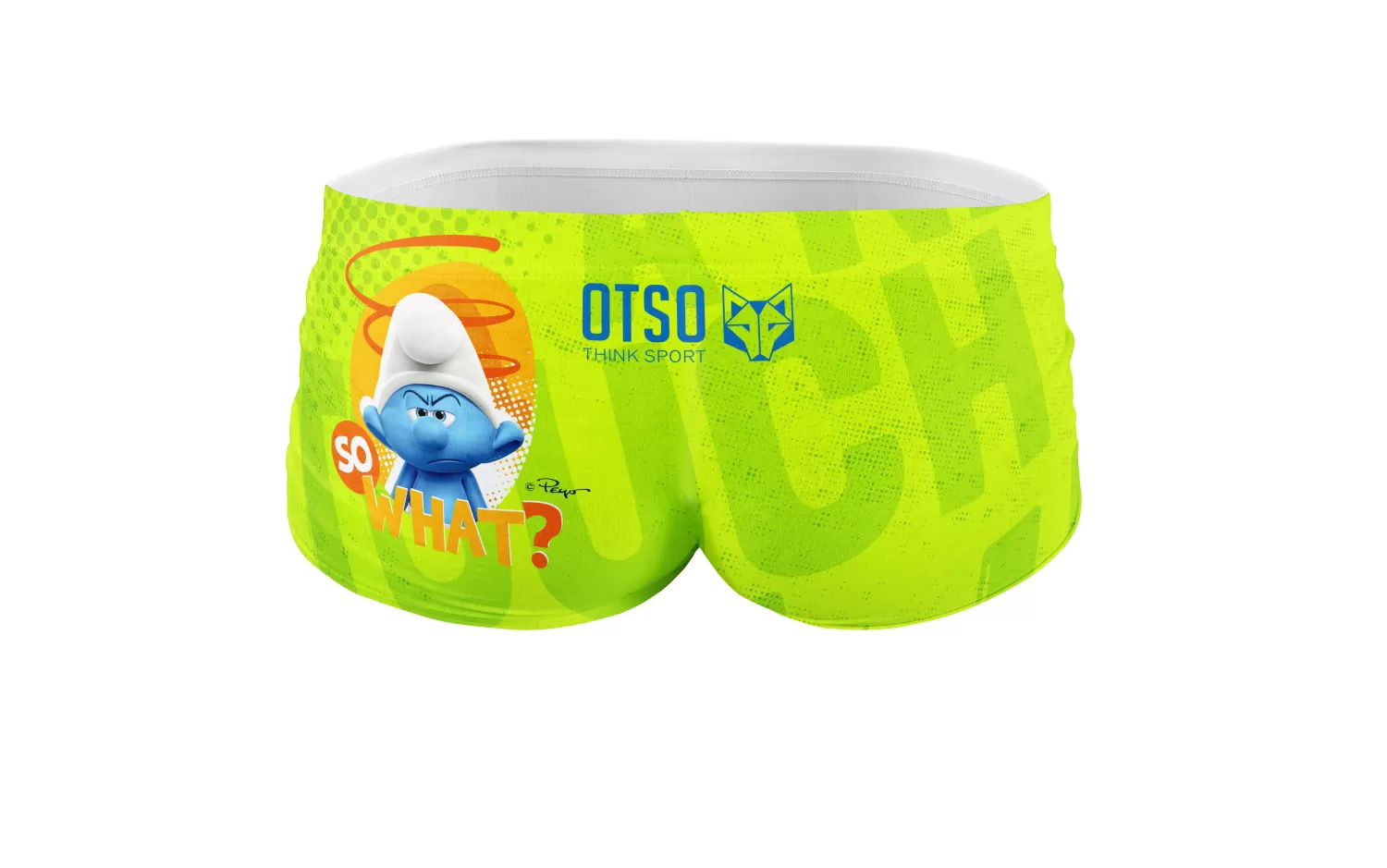 OTSO Men's Trunk Swimsuits>Men's swim trunks - Smurf Boss