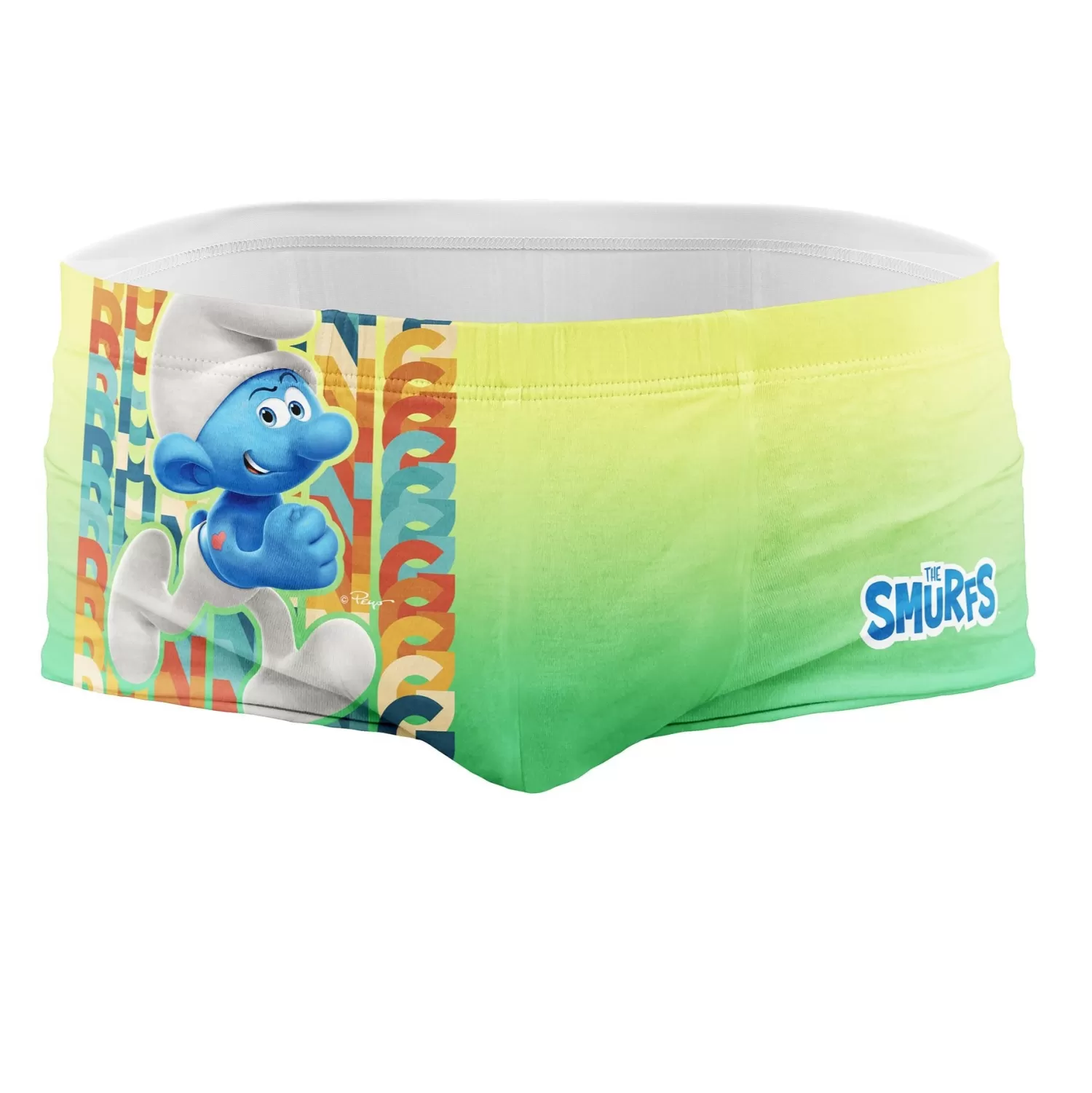 OTSO Men's Trunk Swimsuits>Men's swim trunks - Smurf Running