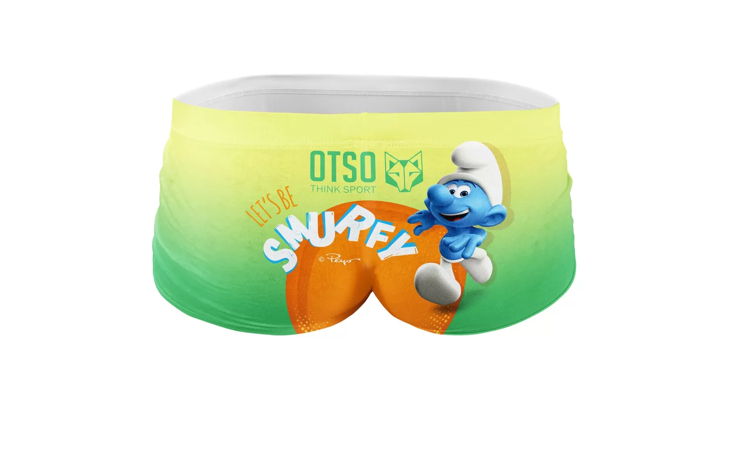 OTSO Men's Trunk Swimsuits>Men's swim trunks - Smurf Running