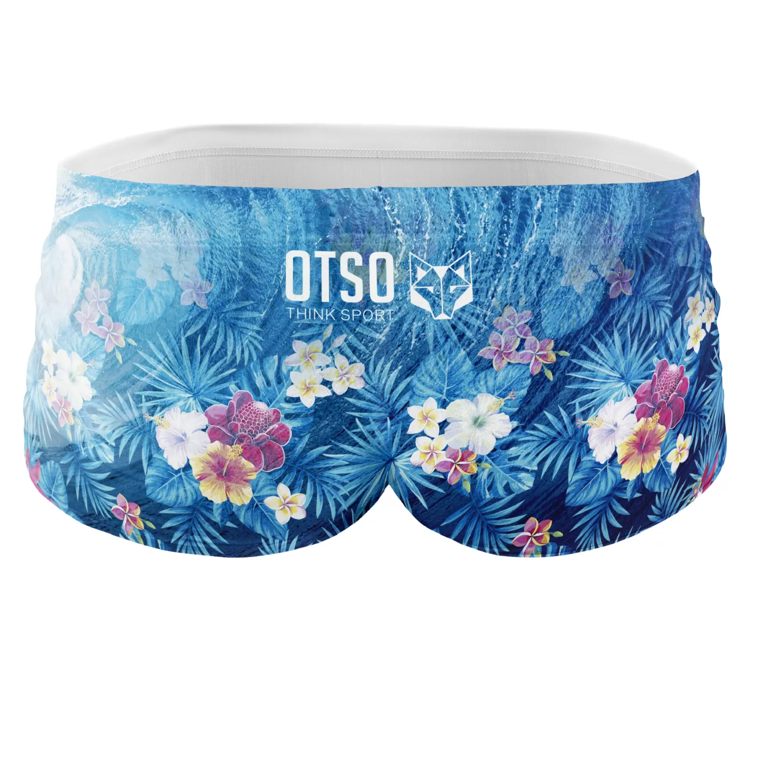 OTSO Men's Trunk Swimsuits>Men's swim trunks - Swim Bike Run Wave