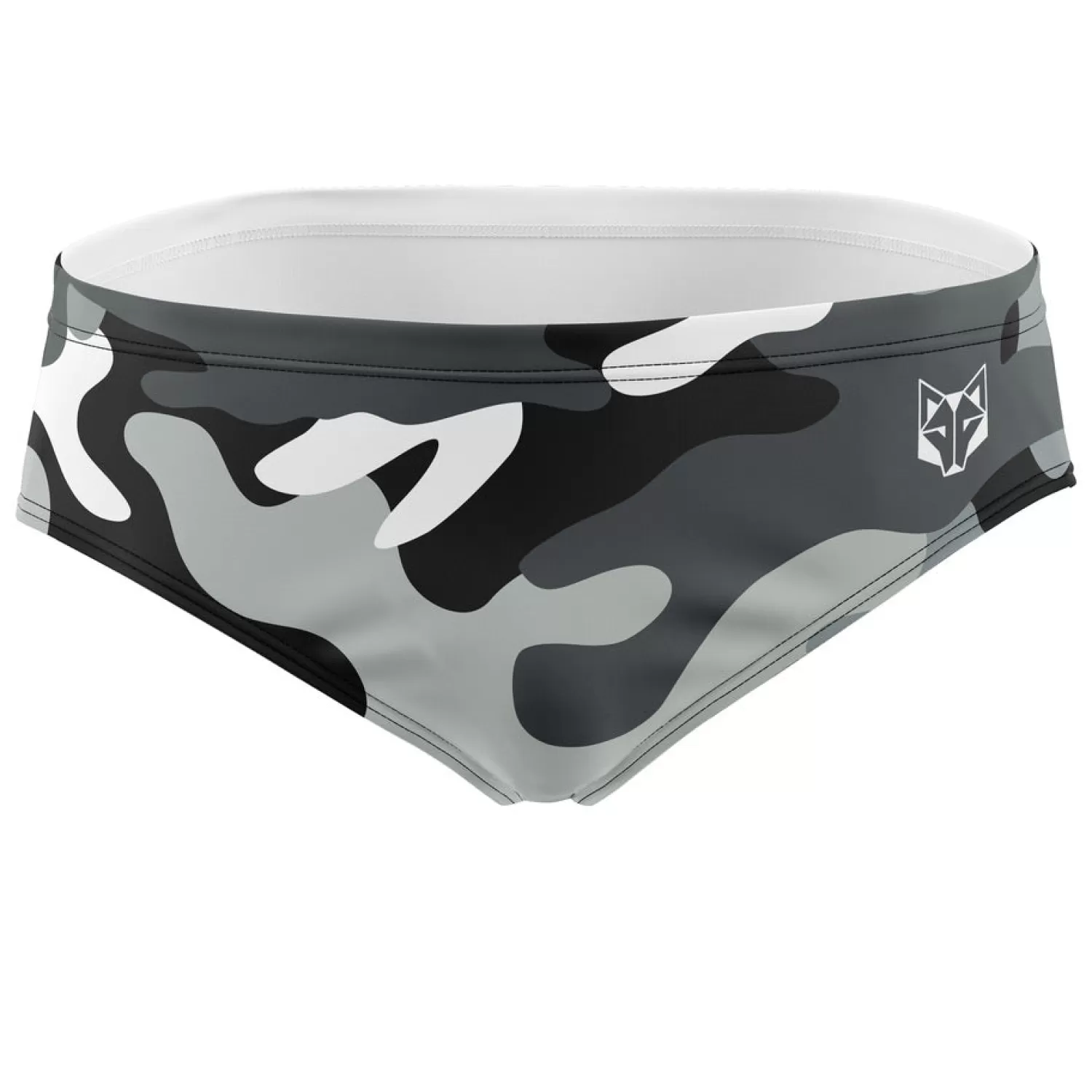 OTSO Men's Slip Swimsuits>Men's Swimsuit Gray Camo -