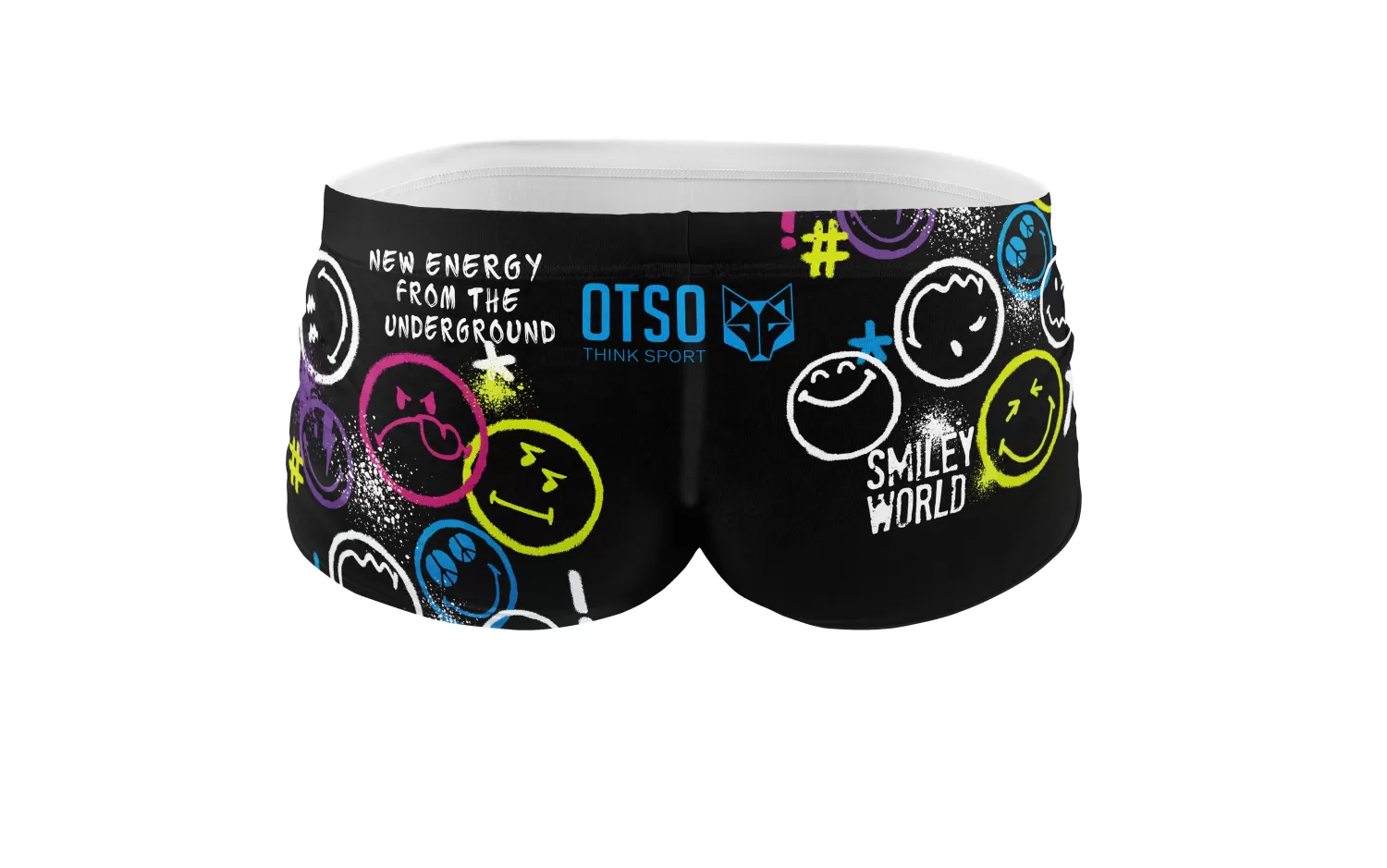 OTSO Men's Trunk Swimsuits>Men's trunk swimsuit - Smiley World Festival