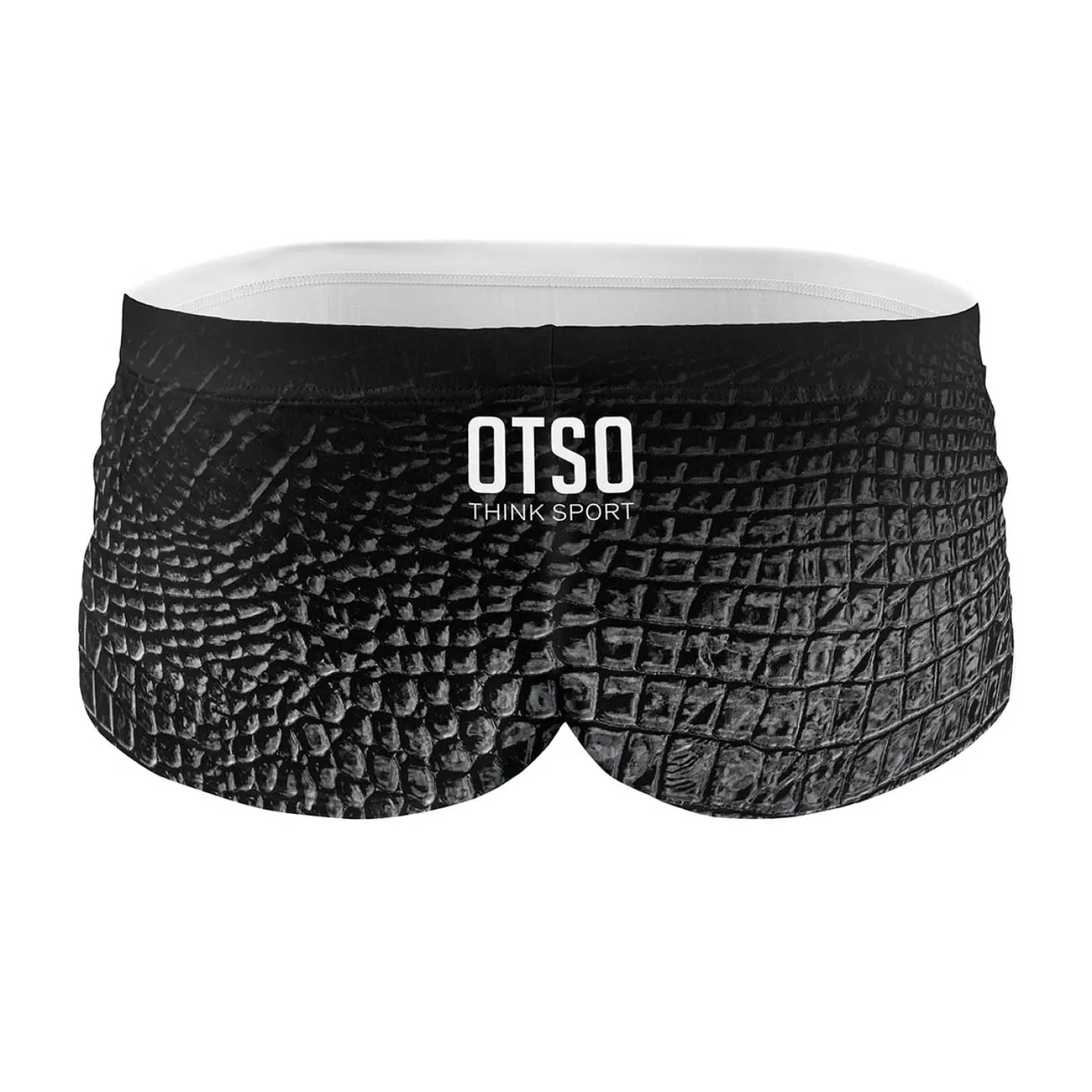 OTSO Men's Trunk Swimsuits>Men's Trunk Swimsuit Black Snake