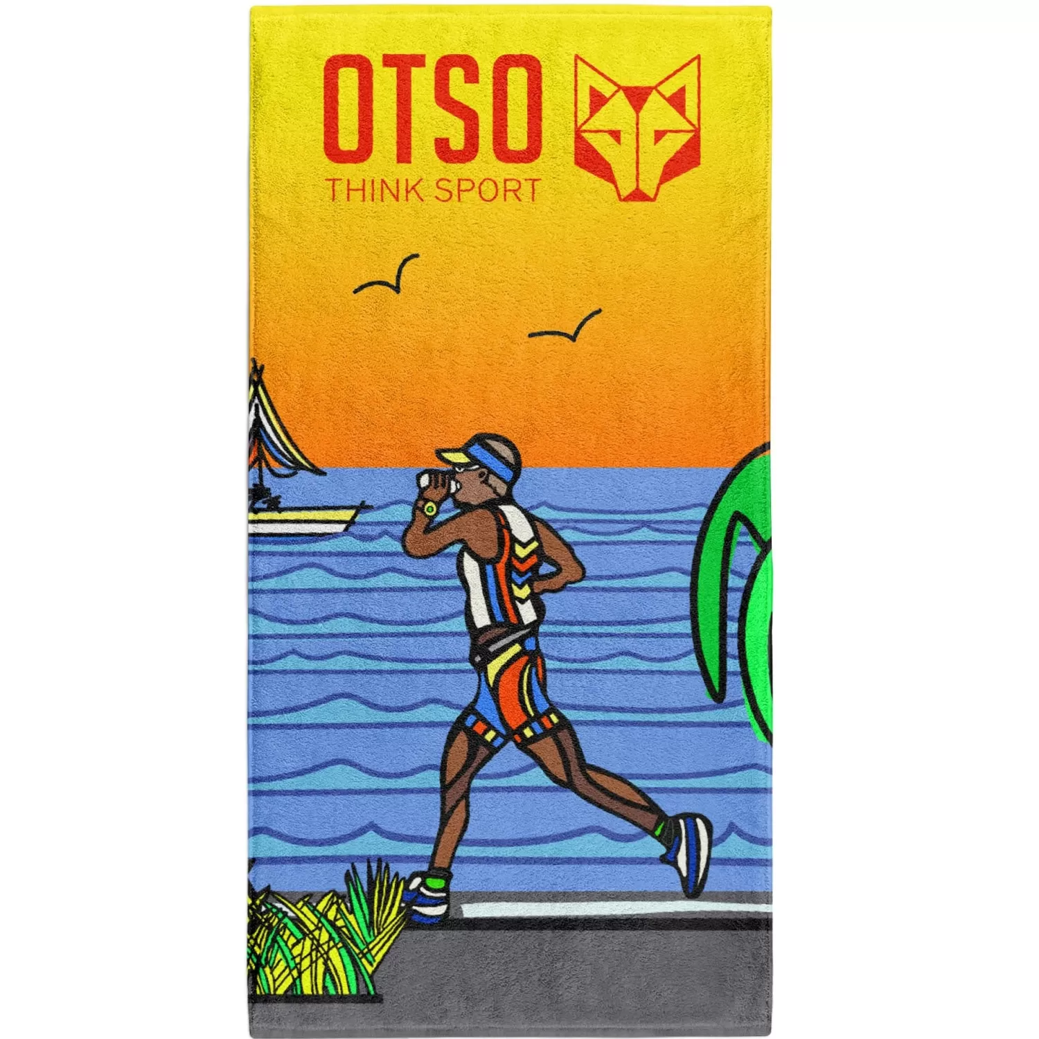 OTSO Microfiber Towels>Microfiber towel - Time To Tri Run men