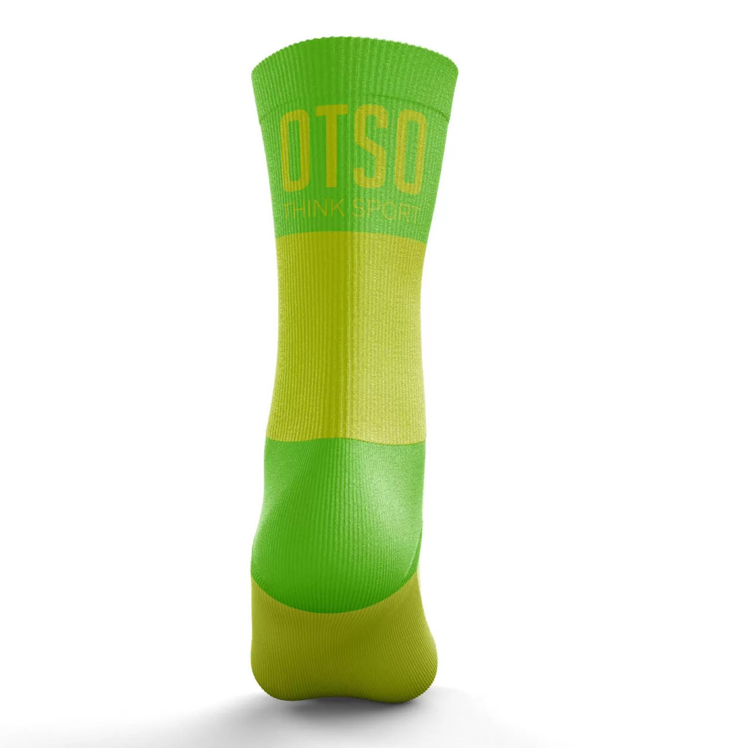 OTSO Medium Cut Socks | Medium Cut Socks>Medium High Running Socks - Yellow and Green