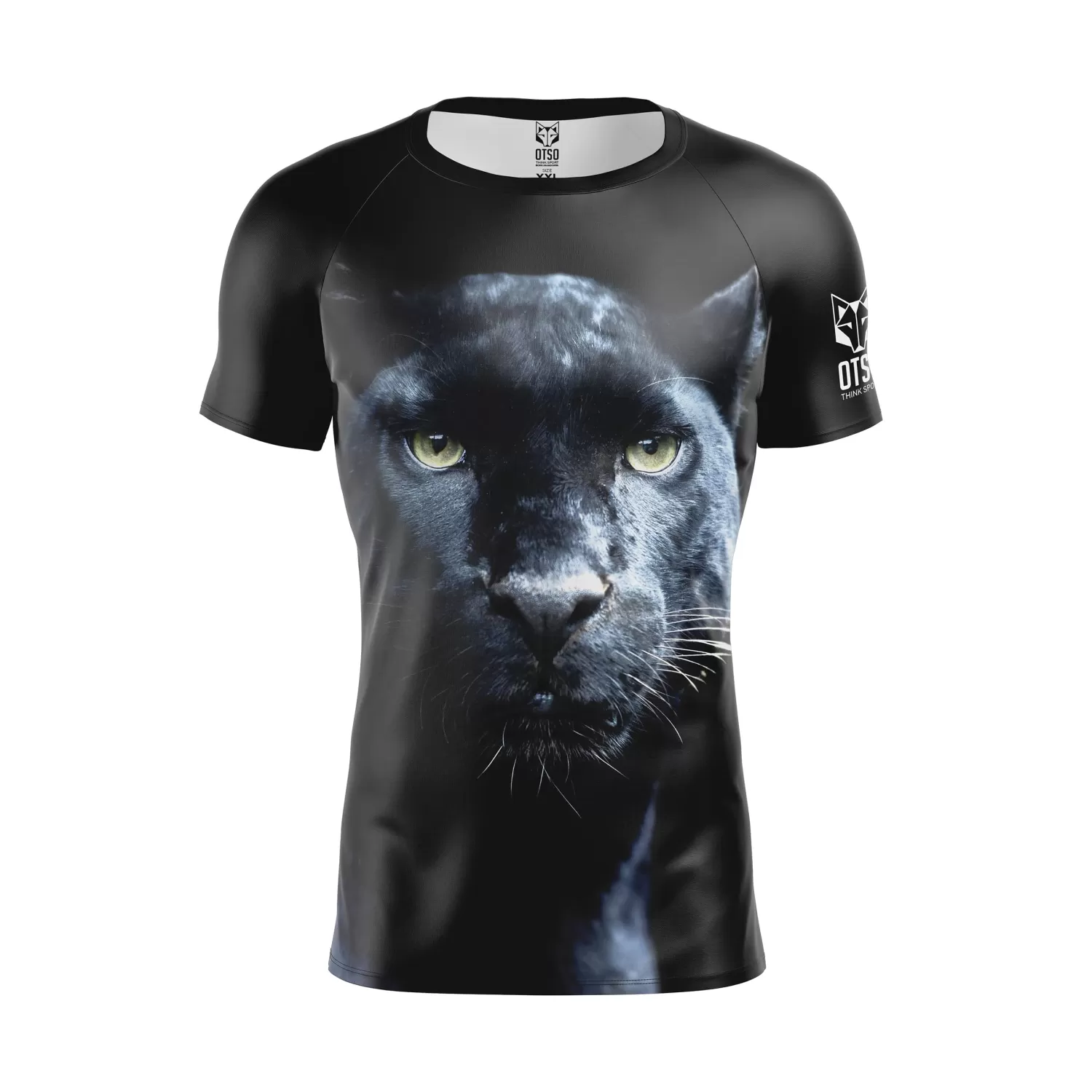 OTSO Men's Short Sleeve Shirts>Men's Short Sleeve Technical Running Shirt - Panther