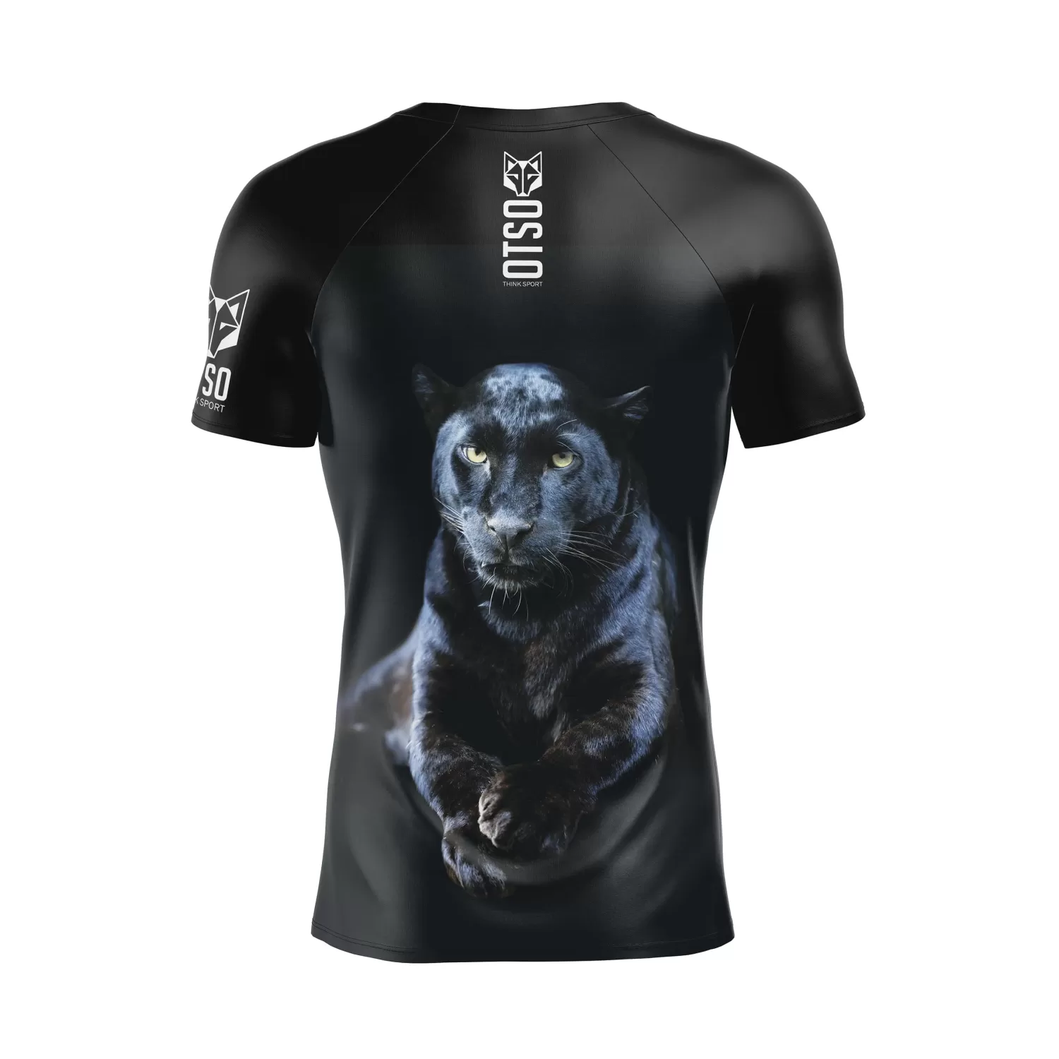 OTSO Men's Short Sleeve Shirts>Men's Short Sleeve Technical Running Shirt - Panther