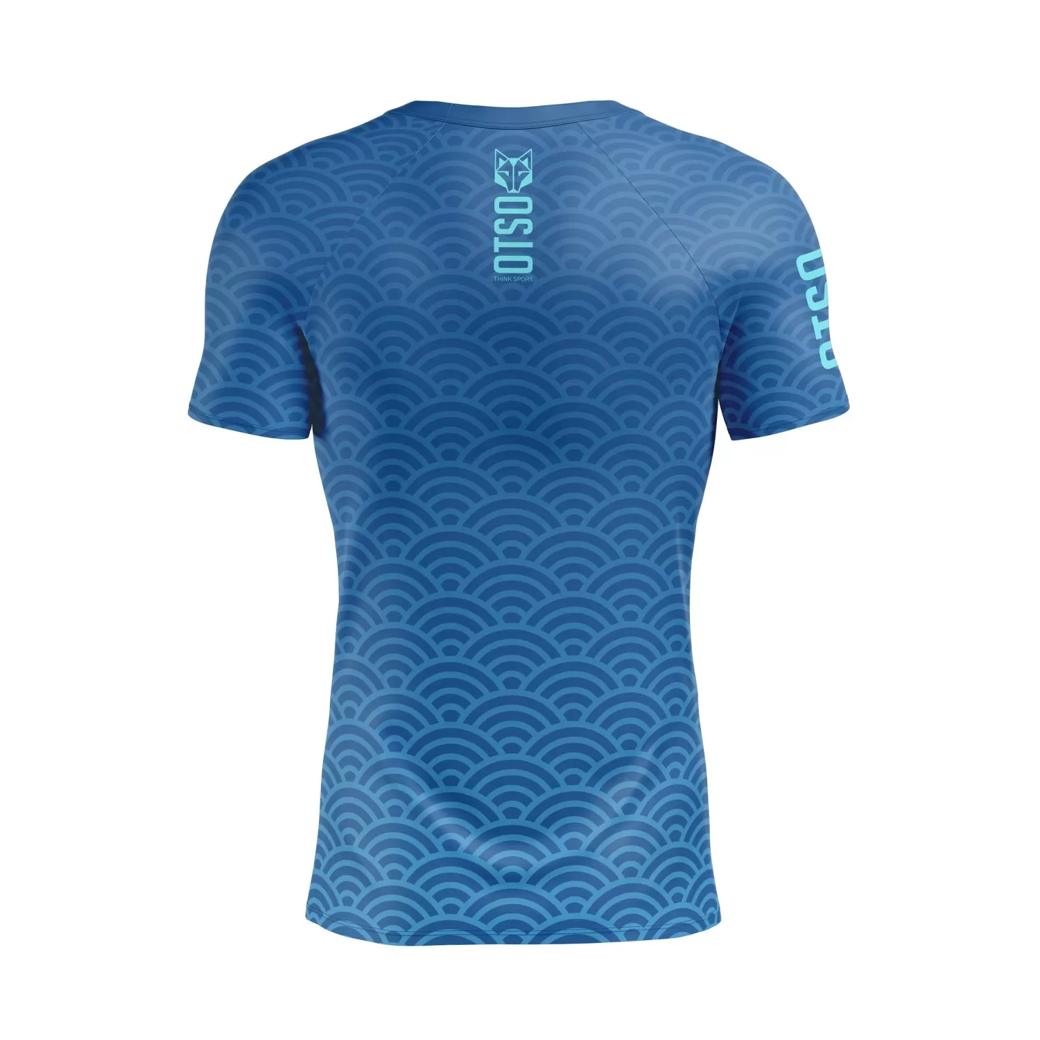 OTSO Men's Short Sleeve Shirts>Men's Short Sleeve Technical Running Shirt - Surf