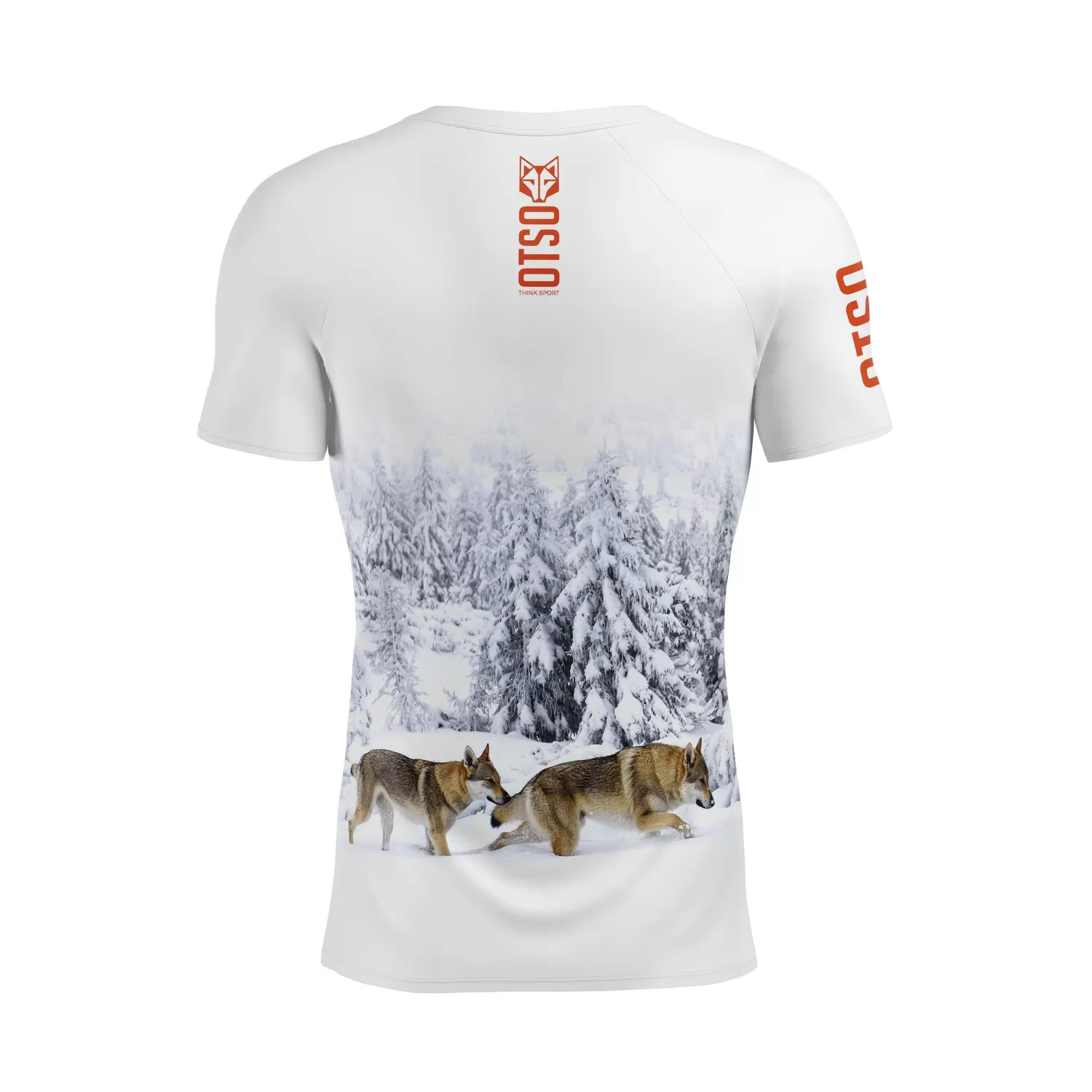 OTSO Men's Short Sleeve Shirts>Men's Short Sleeve Technical Running Shirt - Wolf