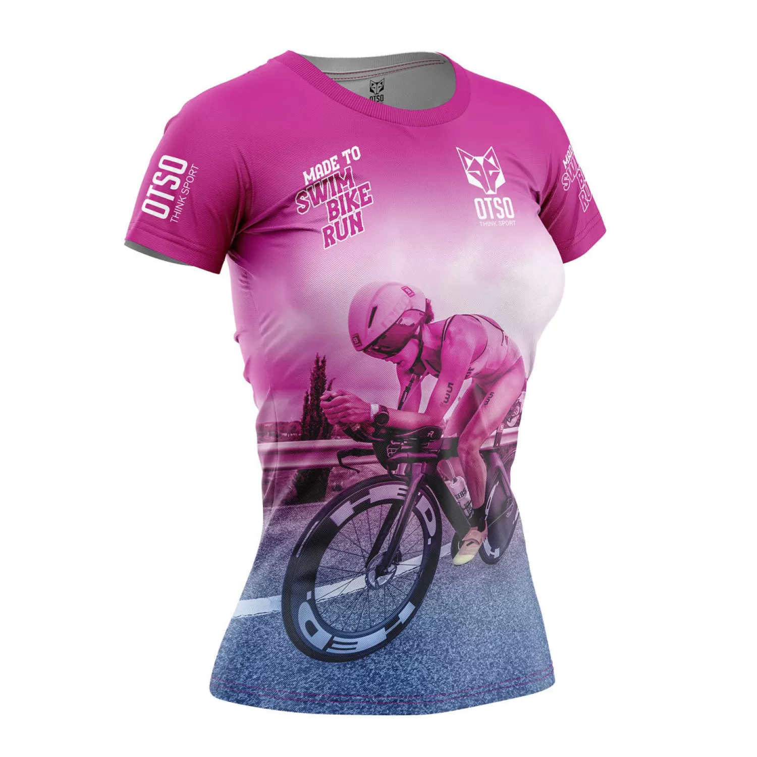 Women OTSO Women's Short Sleeve Shirts>Women's Technical Running T-shirt Swim Bike Run