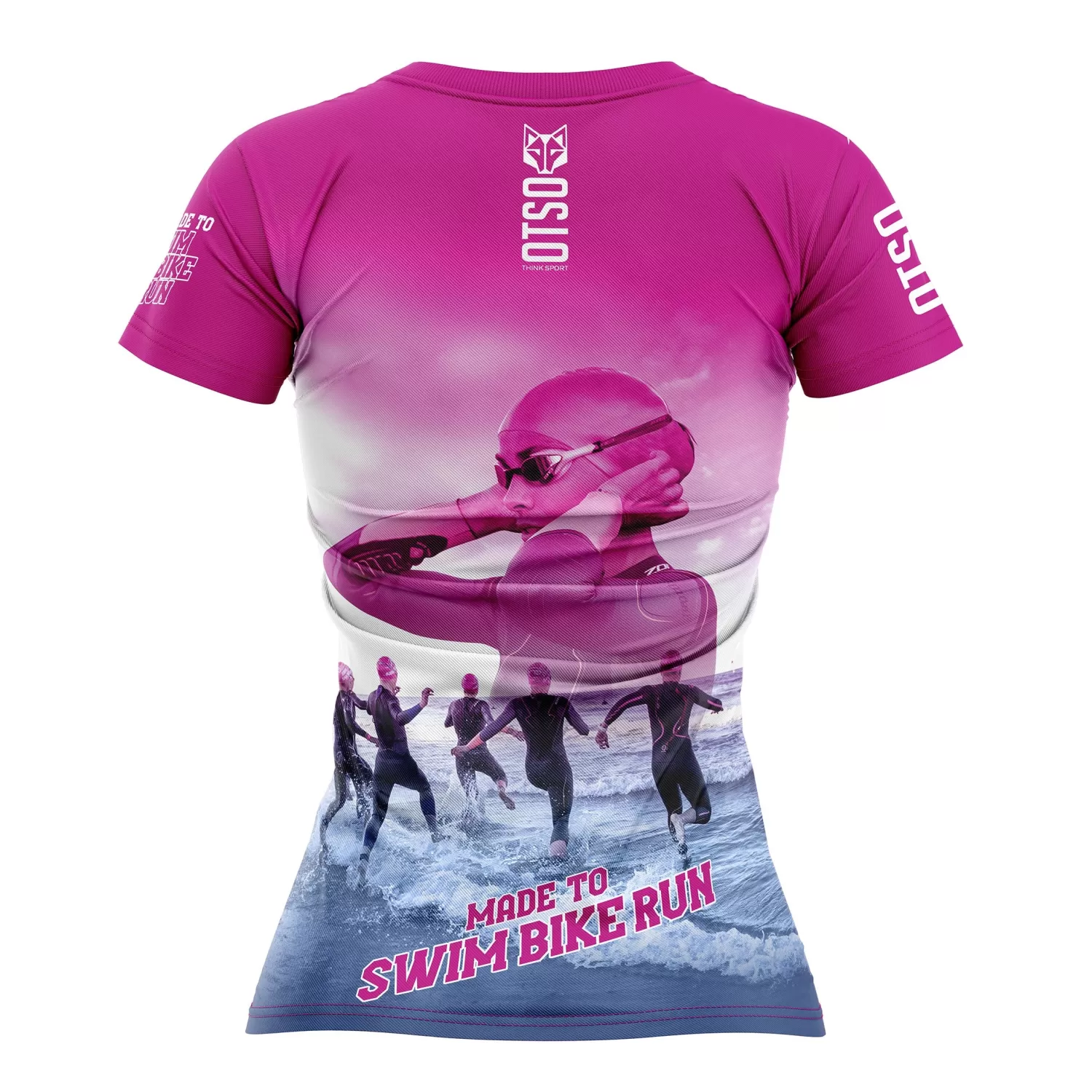 Women OTSO Women's Short Sleeve Shirts>Women's Technical Running T-shirt Swim Bike Run