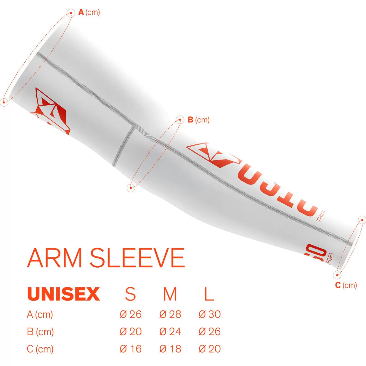 OTSO Arm Sleeves | Arm Sleeves>Sleeves - White & Fluo Orange