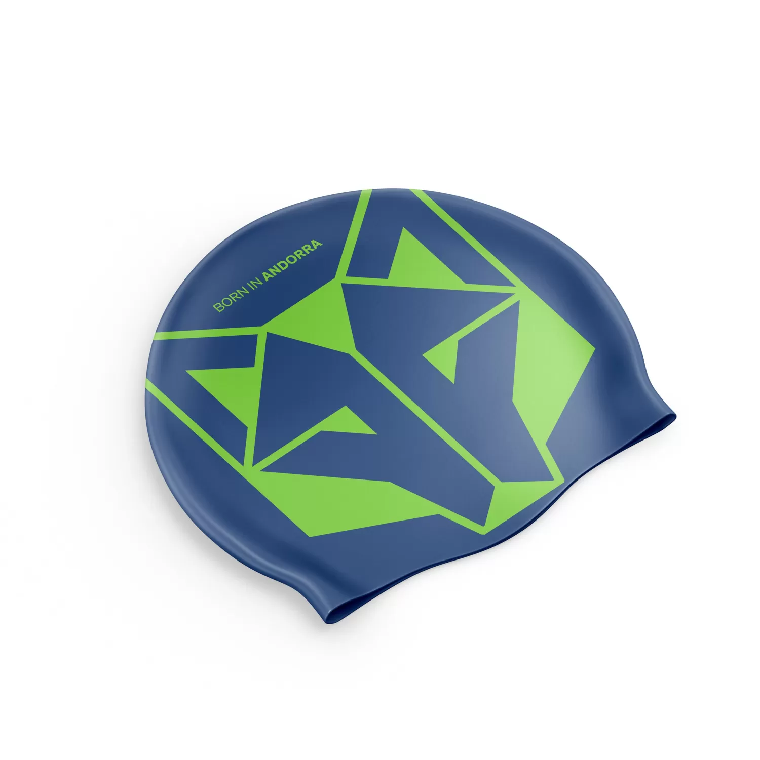 OTSO Swimcaps>Swimming Cap Electric Blue & Fluo Green