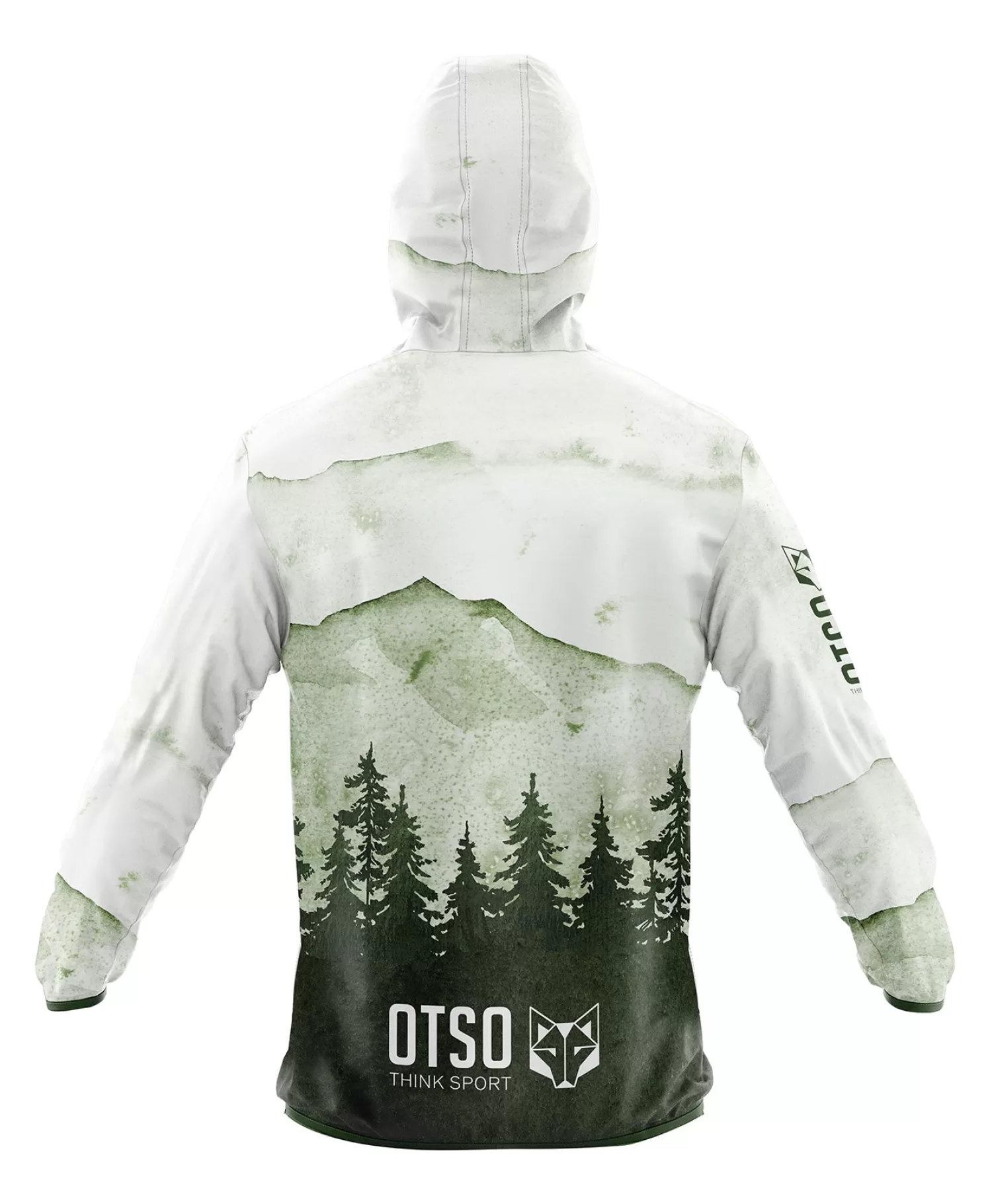 OTSO Running Jacket>Unisex Running Jacket - Green Forest