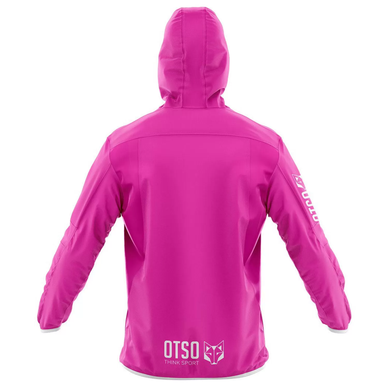 OTSO Waterproof Jackets>Waterproof Jacket - Fluo Pink & White