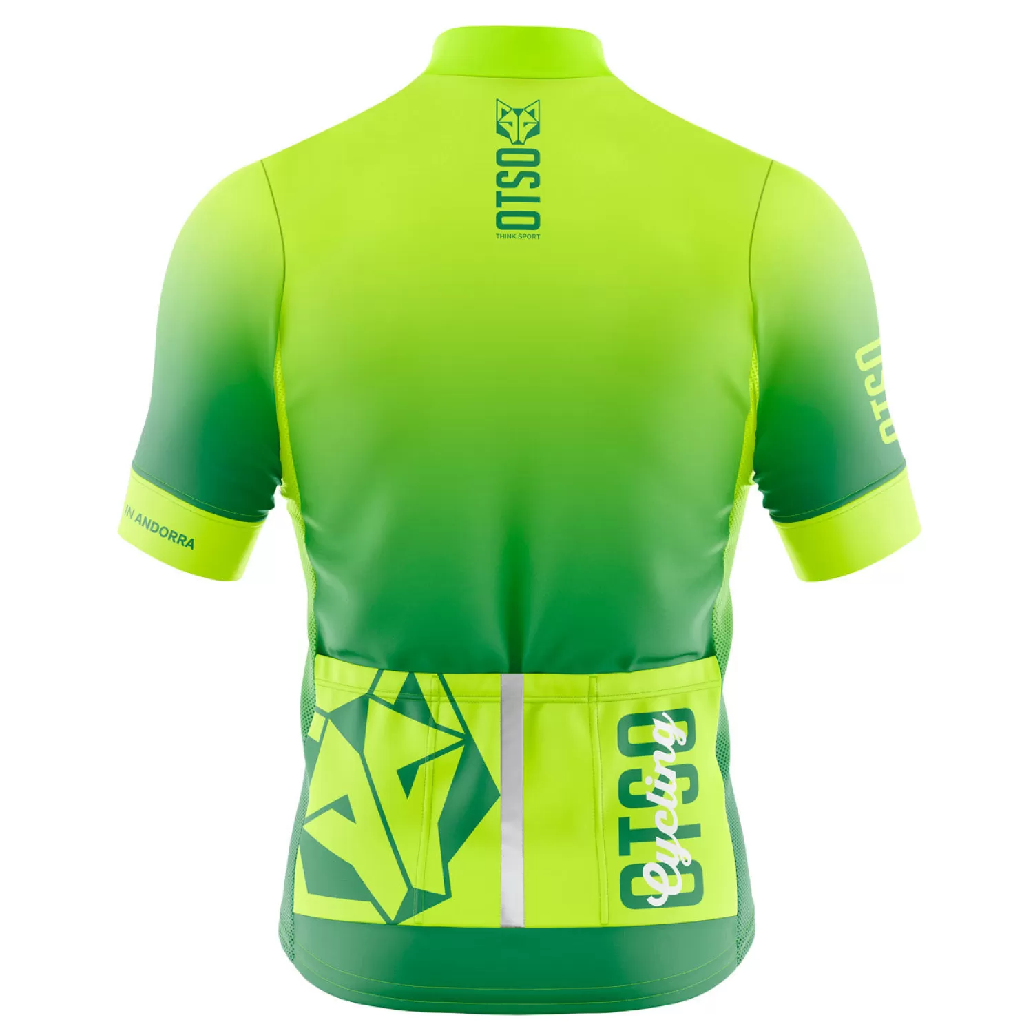 Women OTSO Women's Cycling Jerseys>Women's short sleeve cycling jersey - Fluo Green (Outlet)