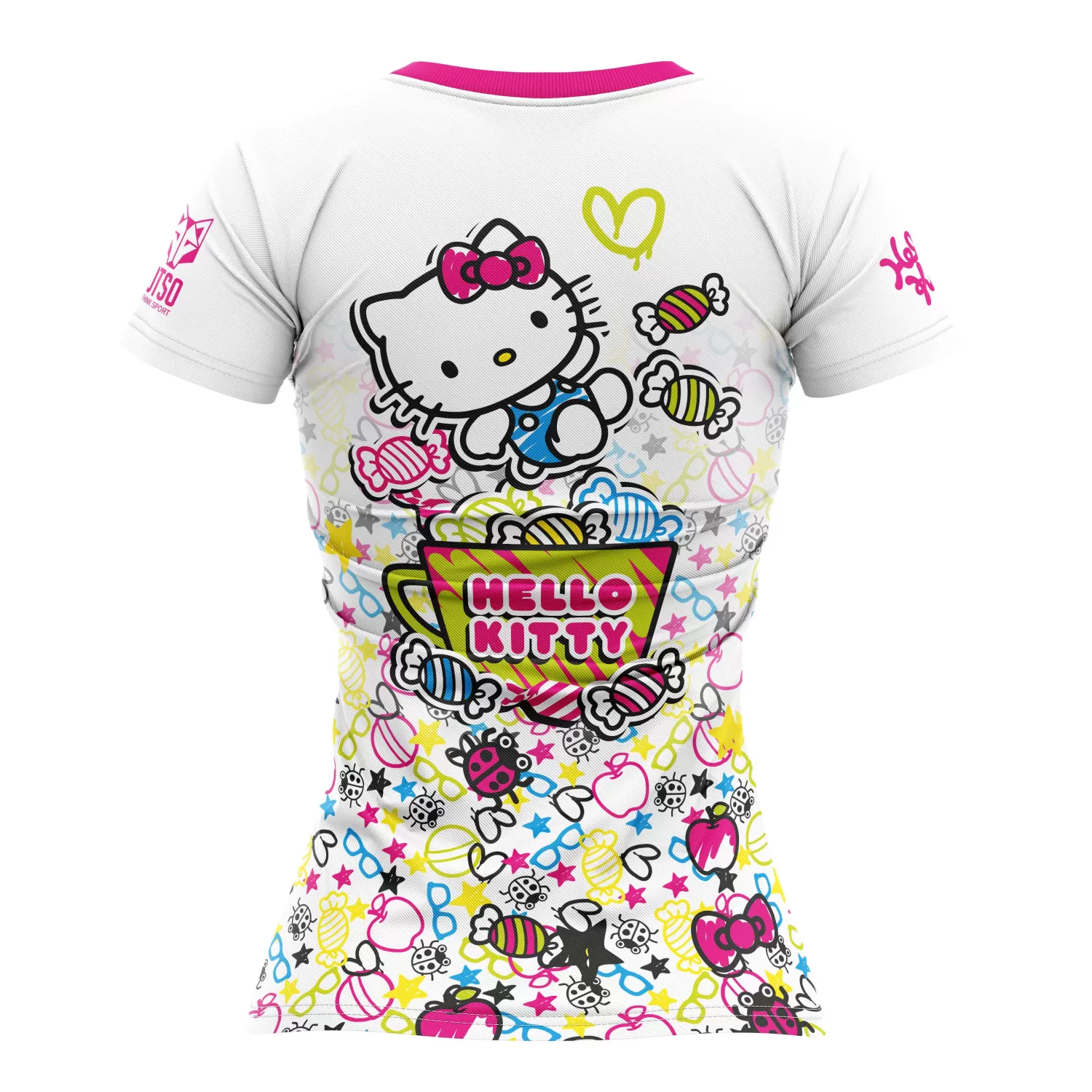 Women OTSO Women's Short Sleeve Shirts>Women's Short Sleeve Shirt Hello Kitty Sweet -