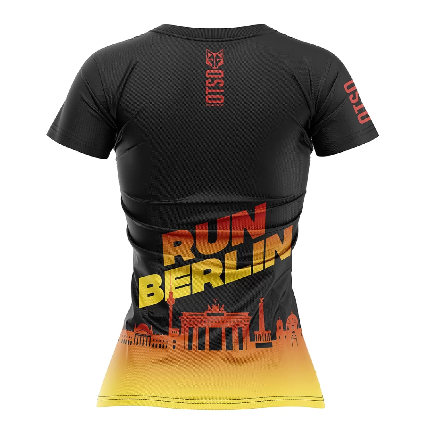 Women OTSO Women's Short Sleeve Shirts>Women's Short Sleeve Shirt Run Berlin -