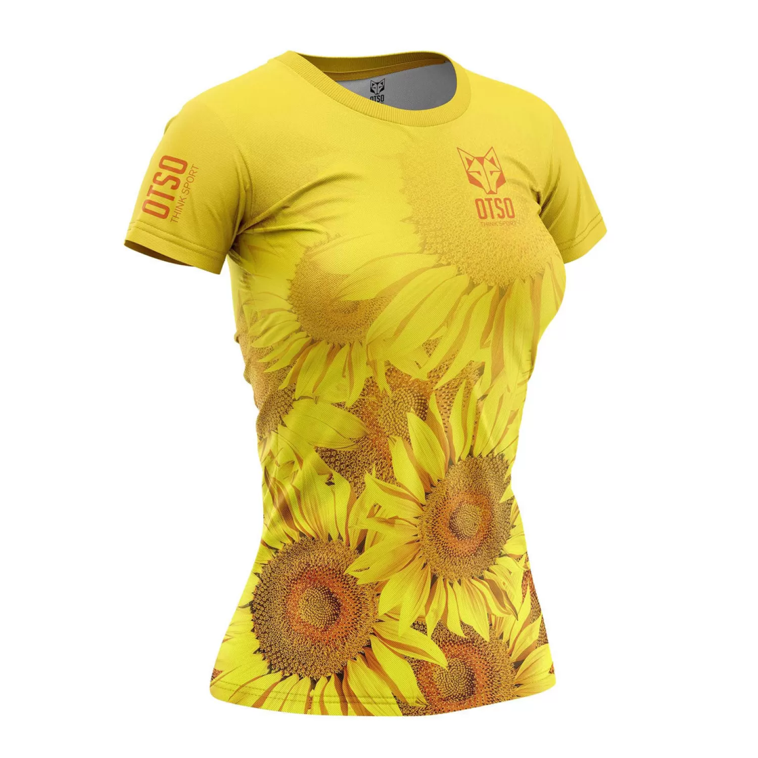 Women OTSO Women's Short Sleeve Shirts>Women's Short Sleeve Shirt Sunflower -